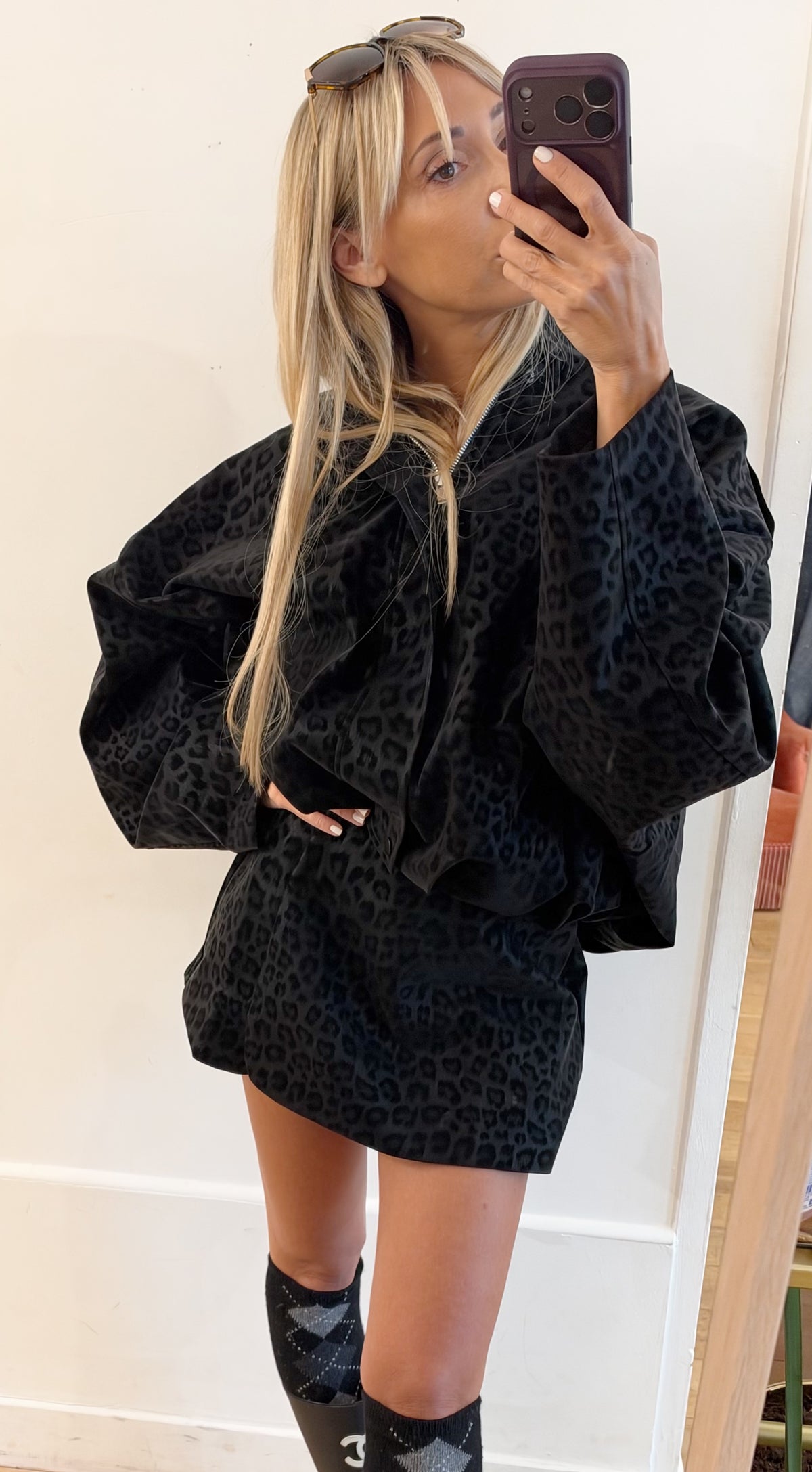 SHORT Léopard black