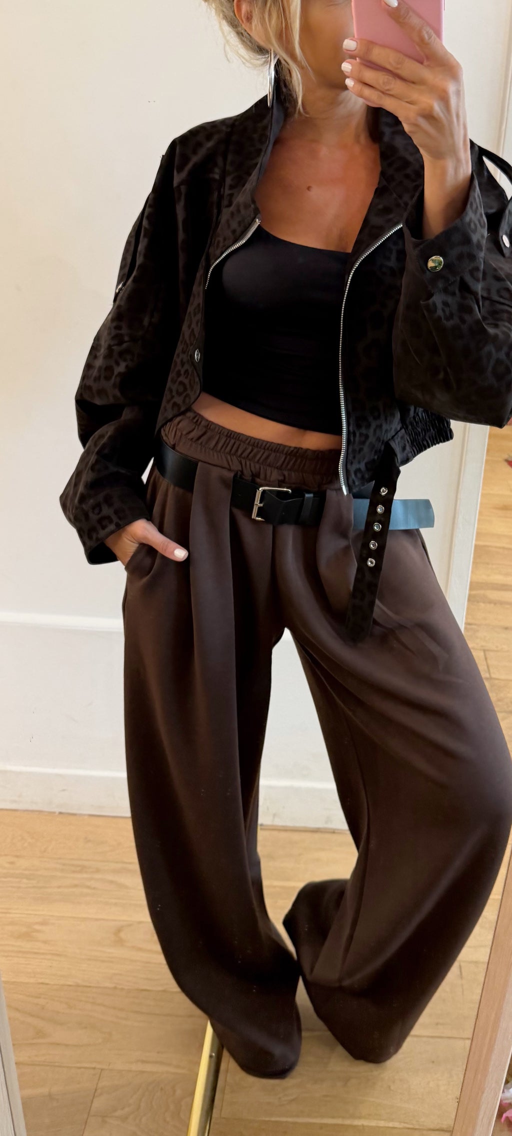 PANTALON Ophélie choco pré commande livraison à partir du 15 octobre