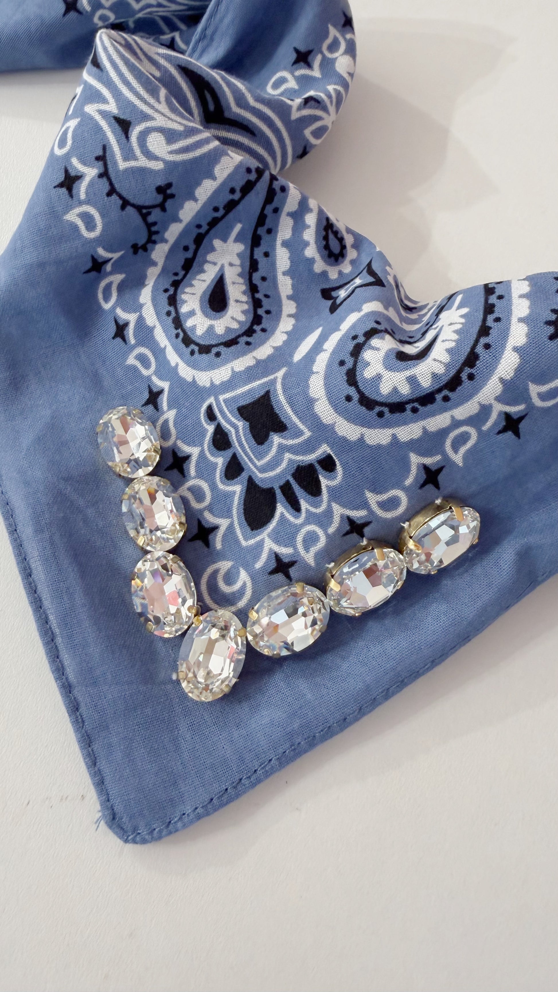 FOULARD Bandana bleu jeans