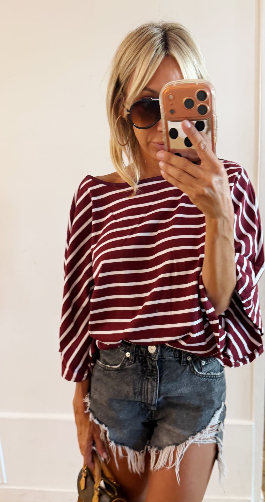 TEE SHIRT Marin burgundy