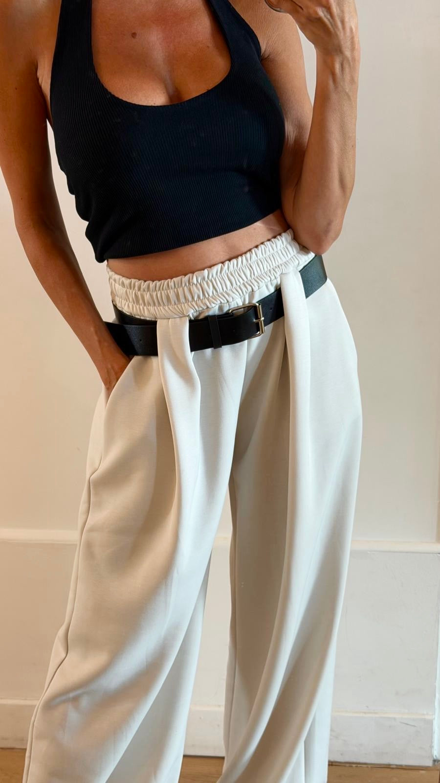 PANTALON Ophélie cream