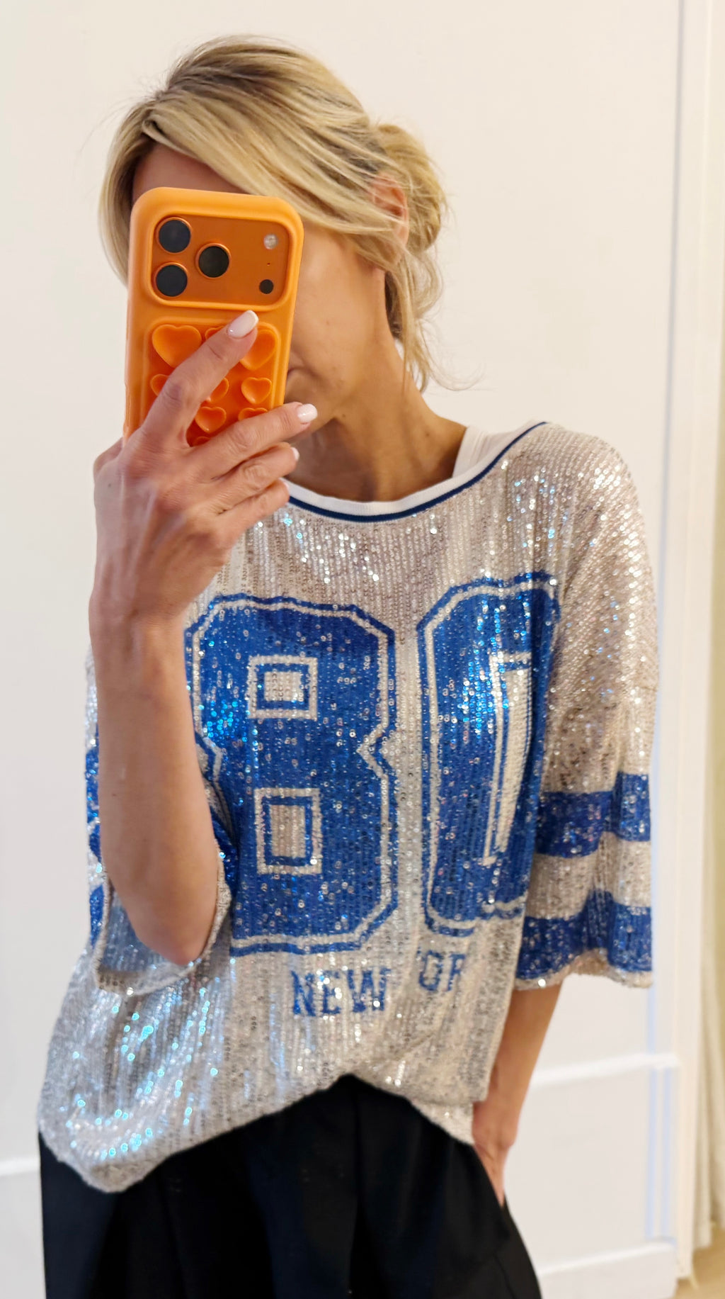 TEE SHIRT New York bleu