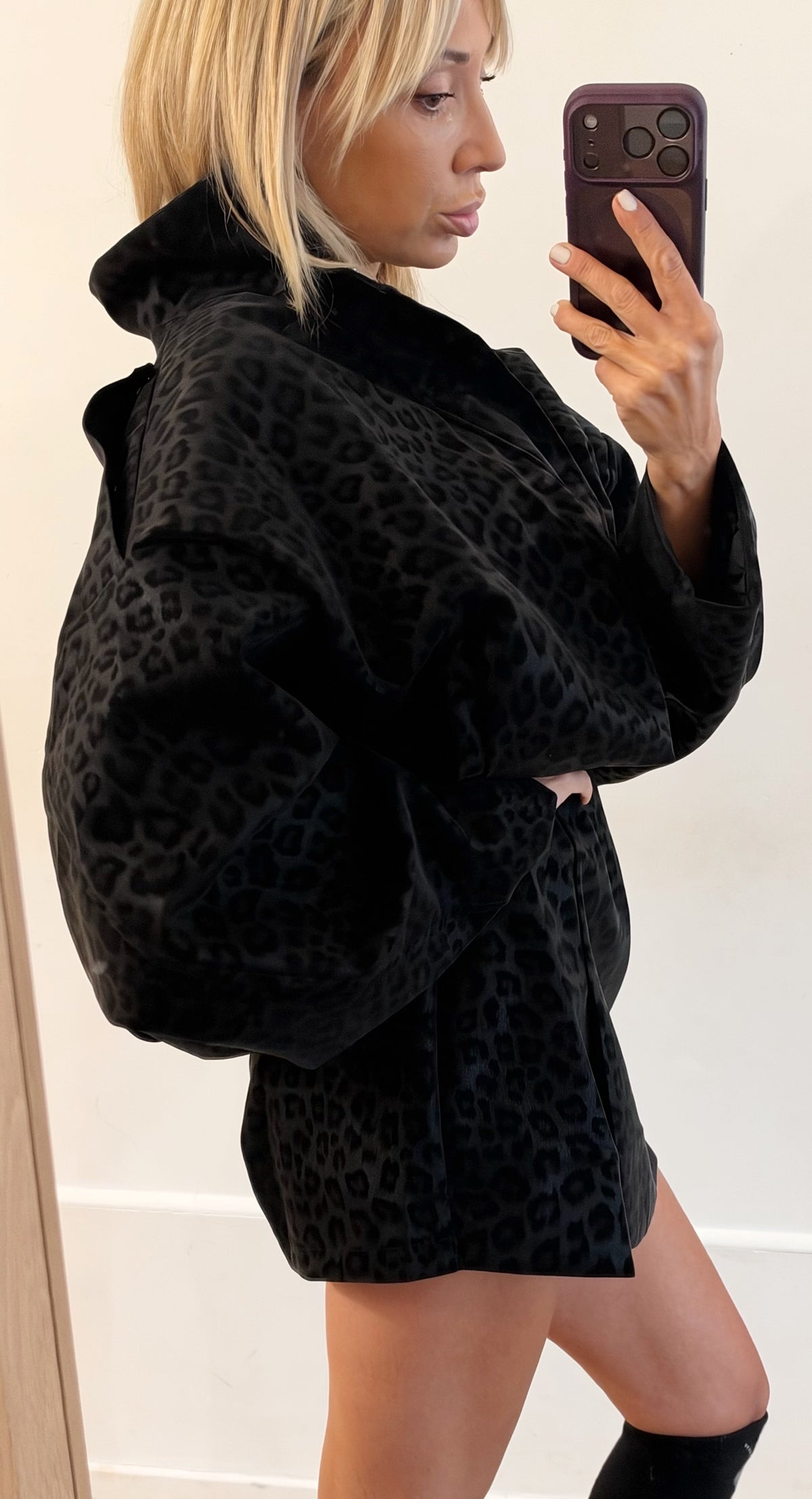 SHORT Léopard black