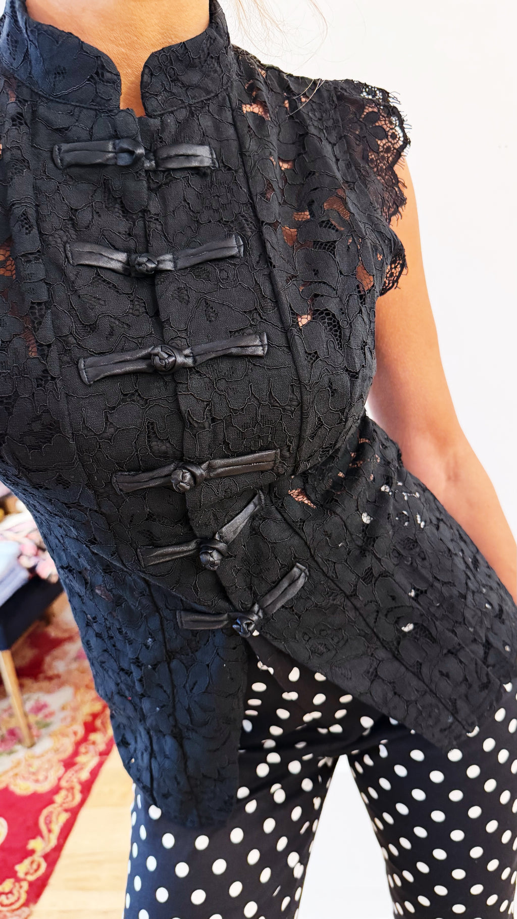TOP lace black