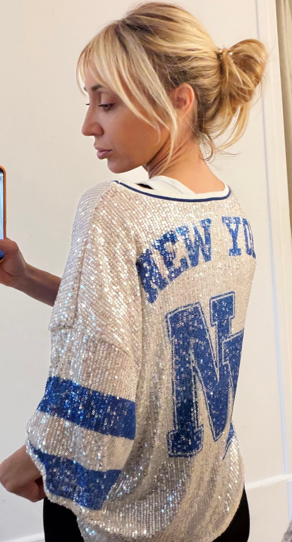 TEE SHIRT New York bleu