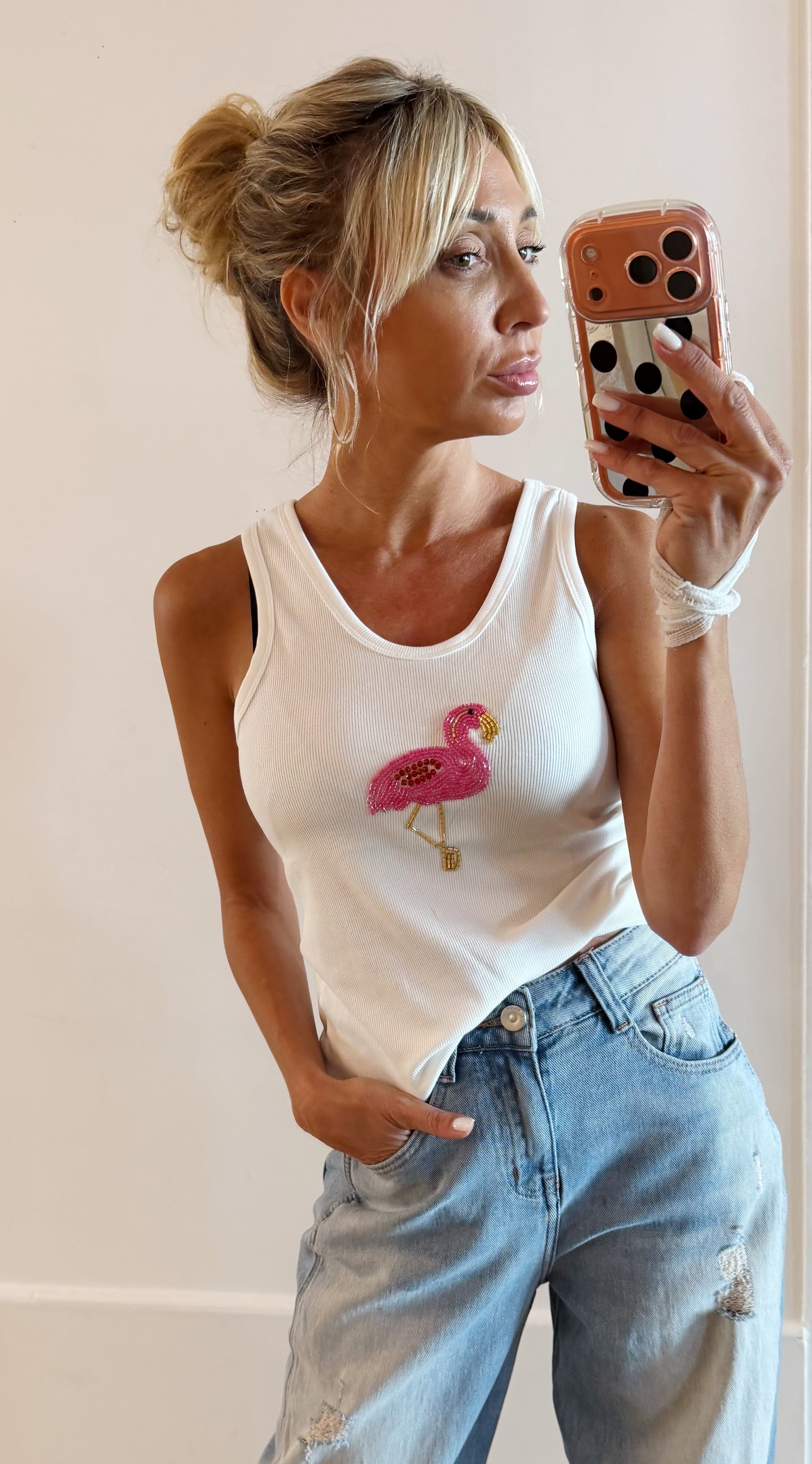 DÉBARDEUR flamingo