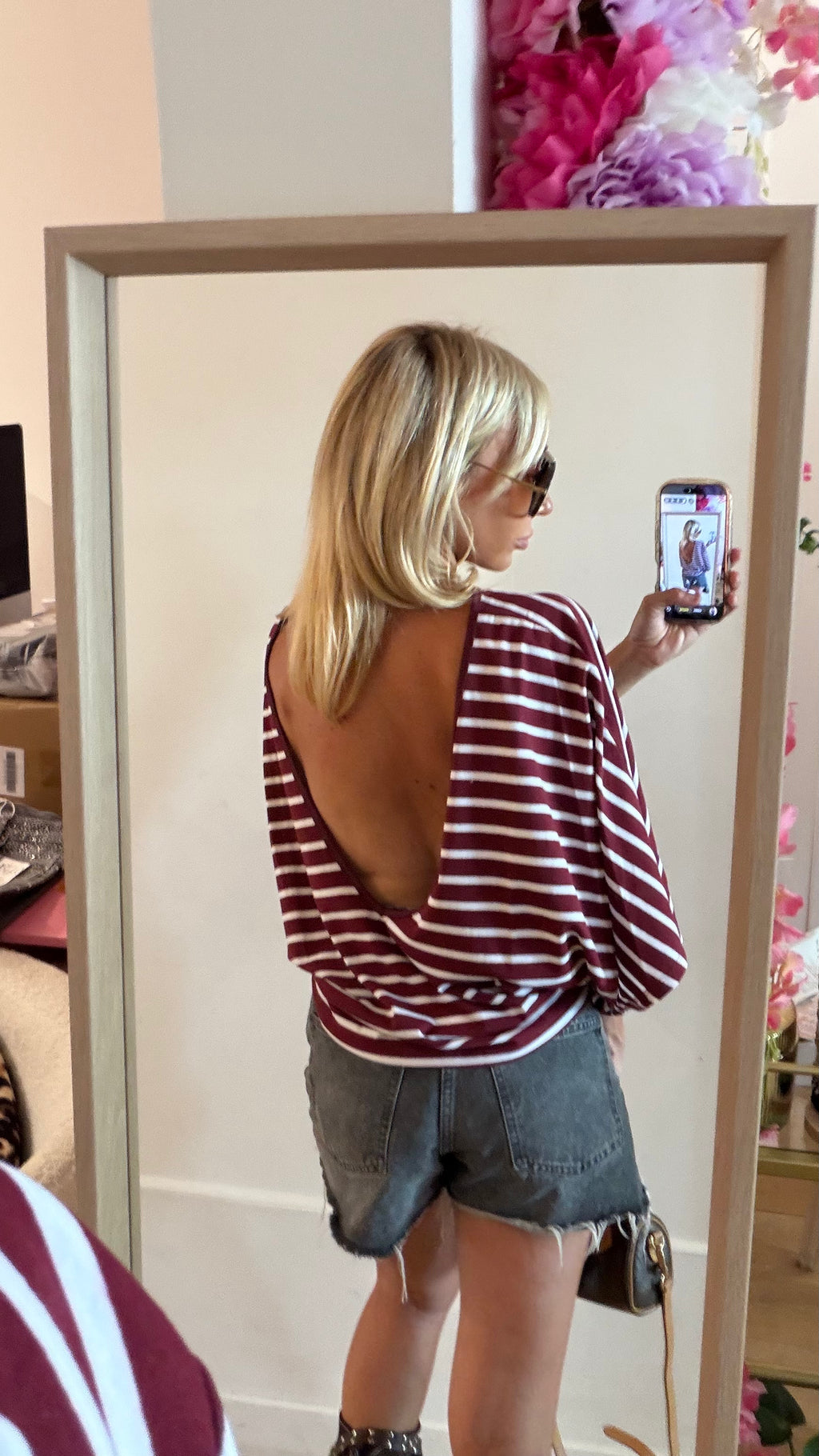 TEE SHIRT Marin burgundy