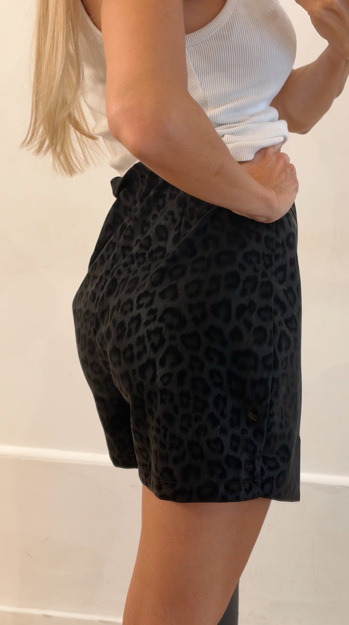 SHORT Léopard black