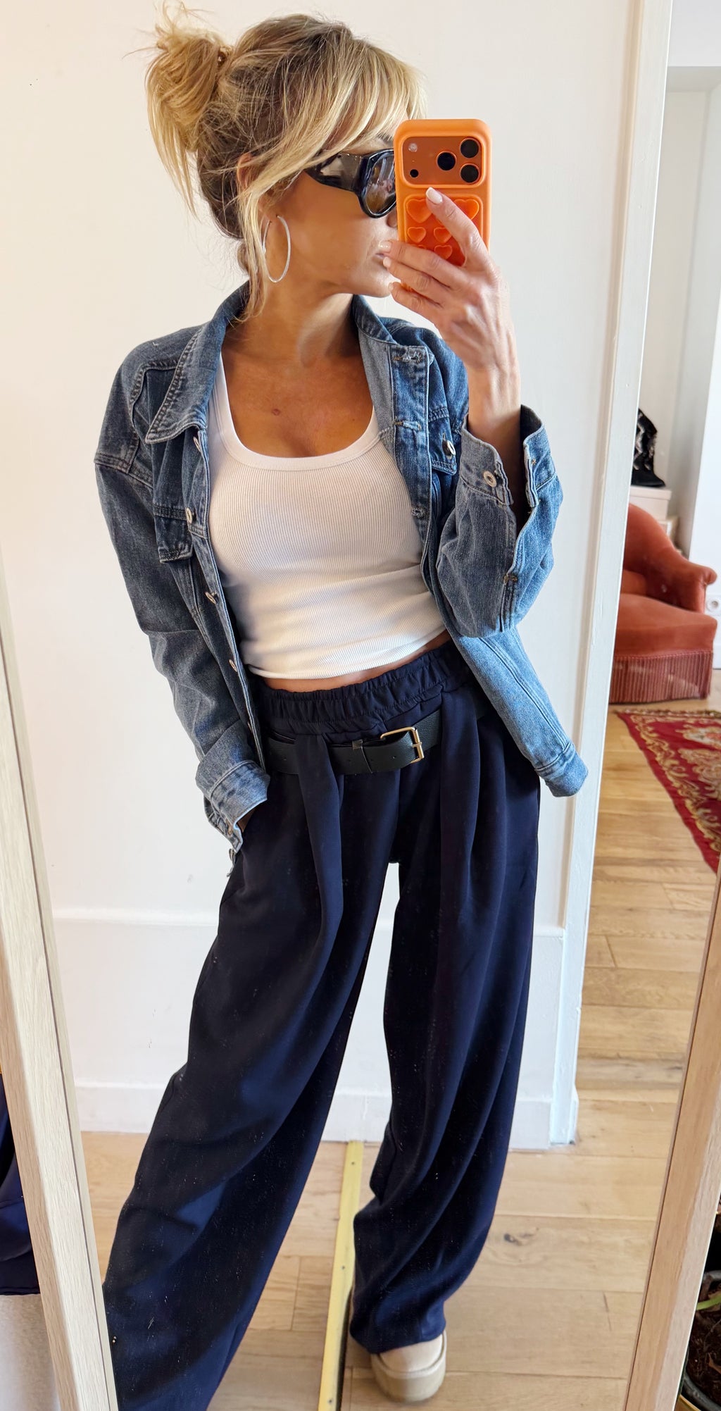 PANTALON Ophélie Bleu marine