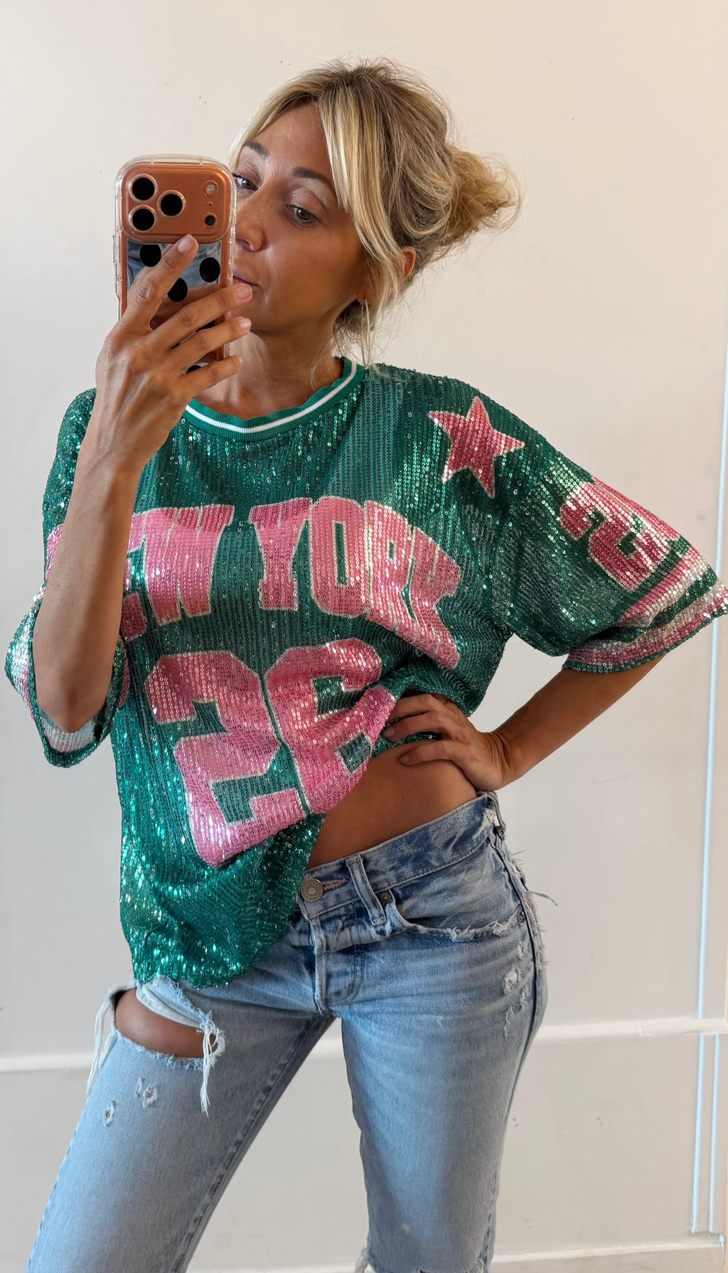TEE SHIRT New York 26 green