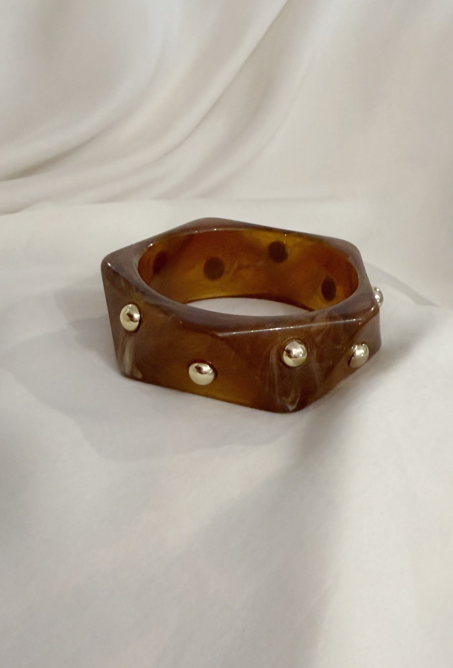 BRACELET Odéon(jonc cloué) Brown