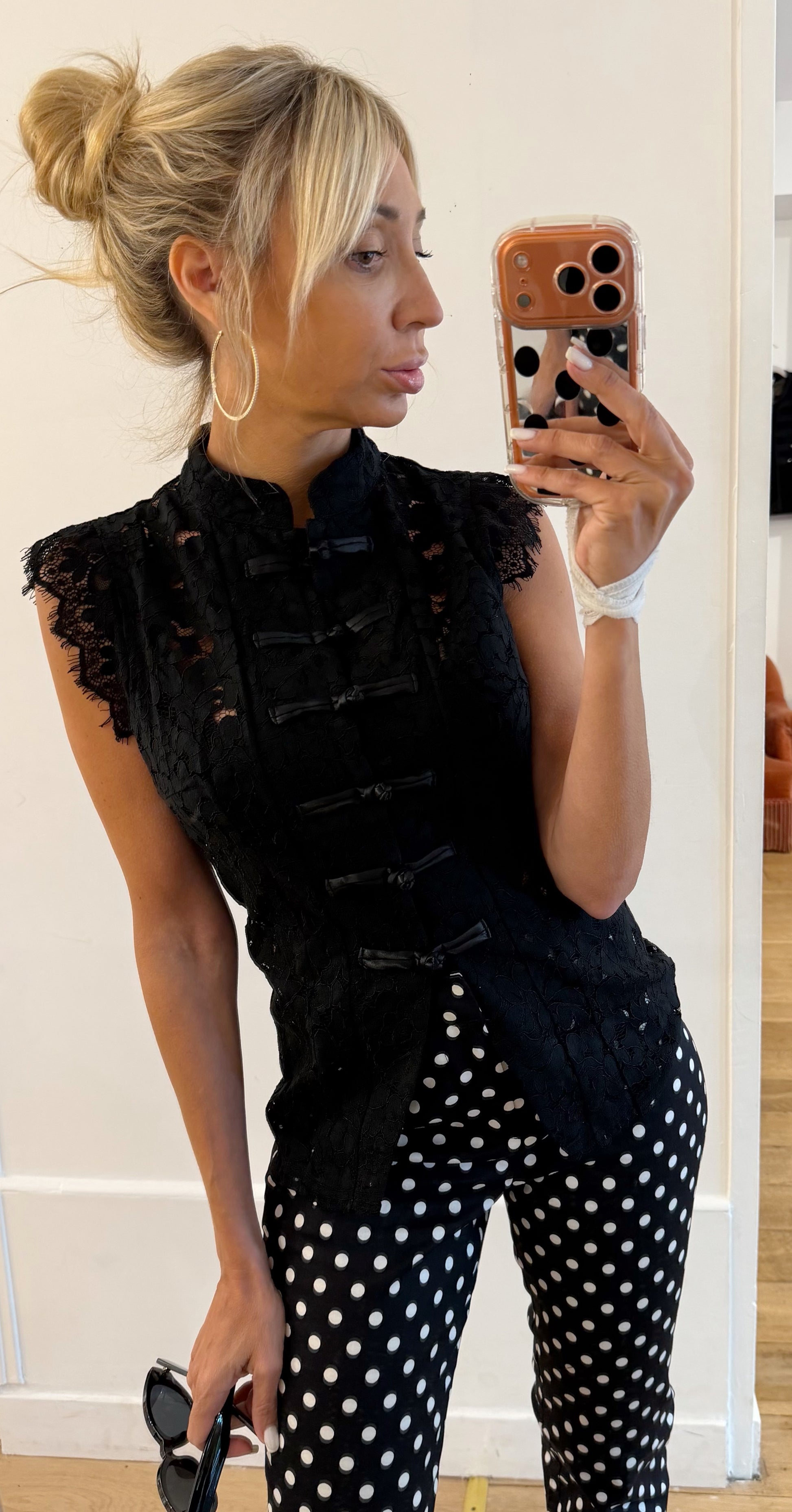 TOP lace black
