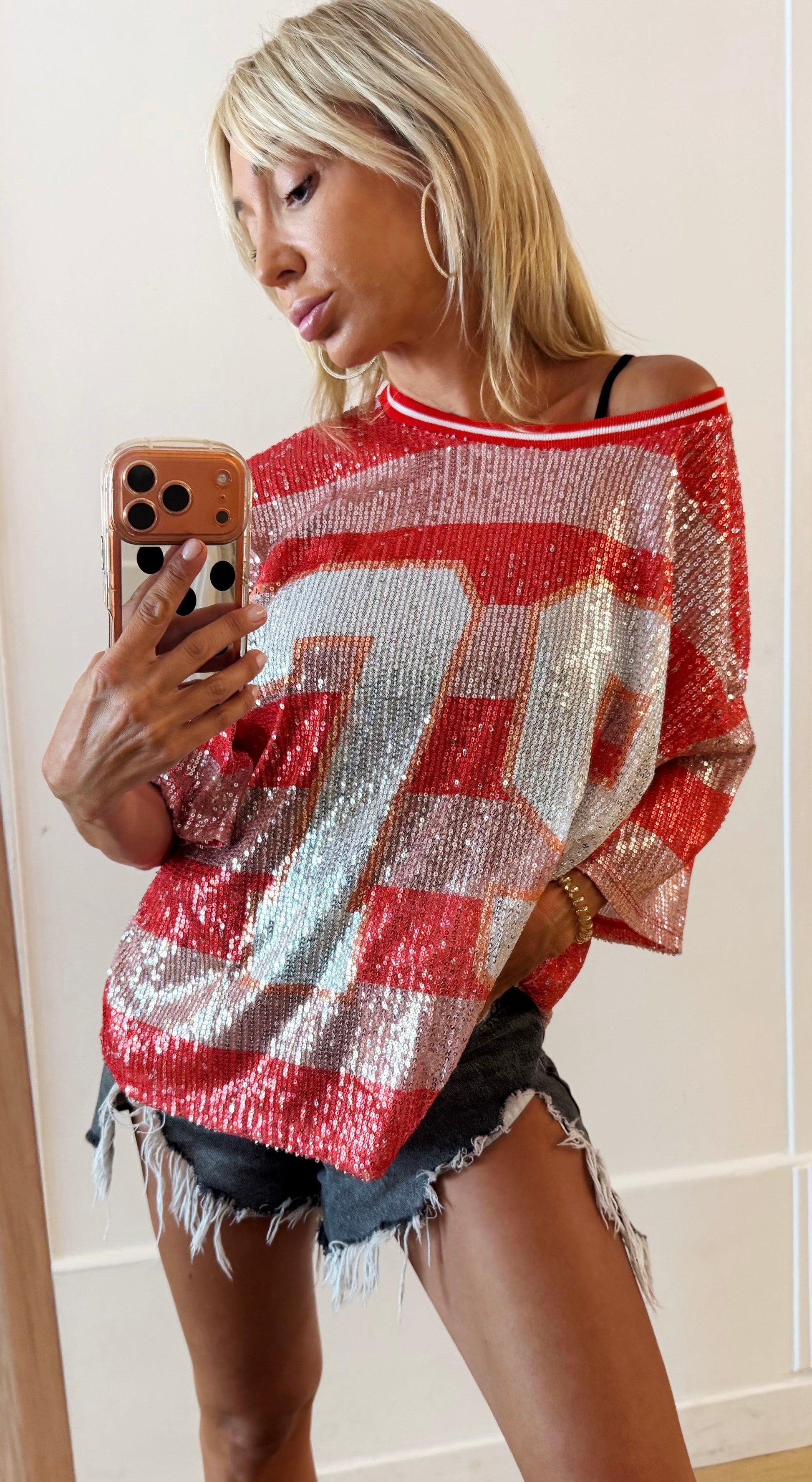 TEE SHIRT New York 79 rouge