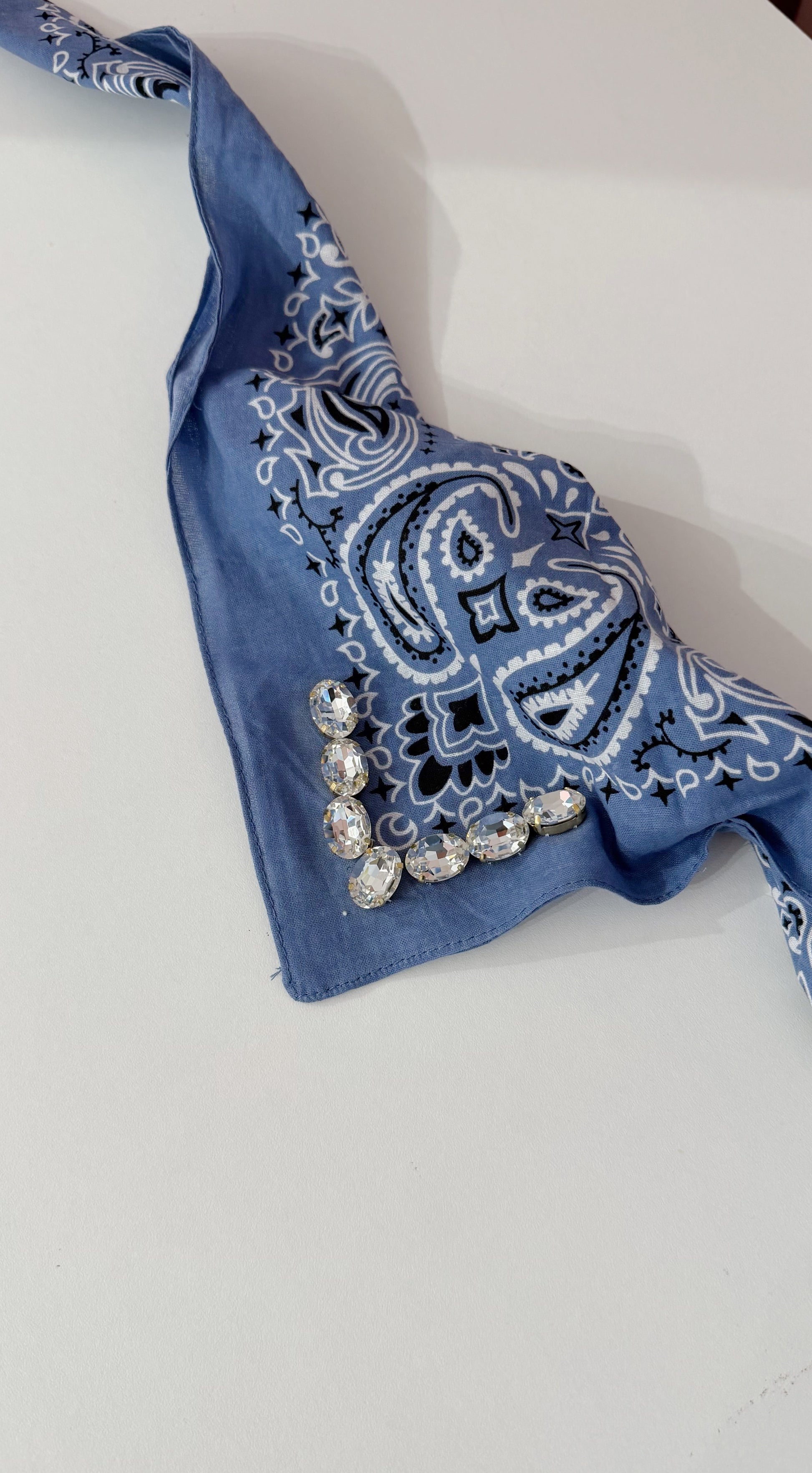 FOULARD Bandana bleu jeans