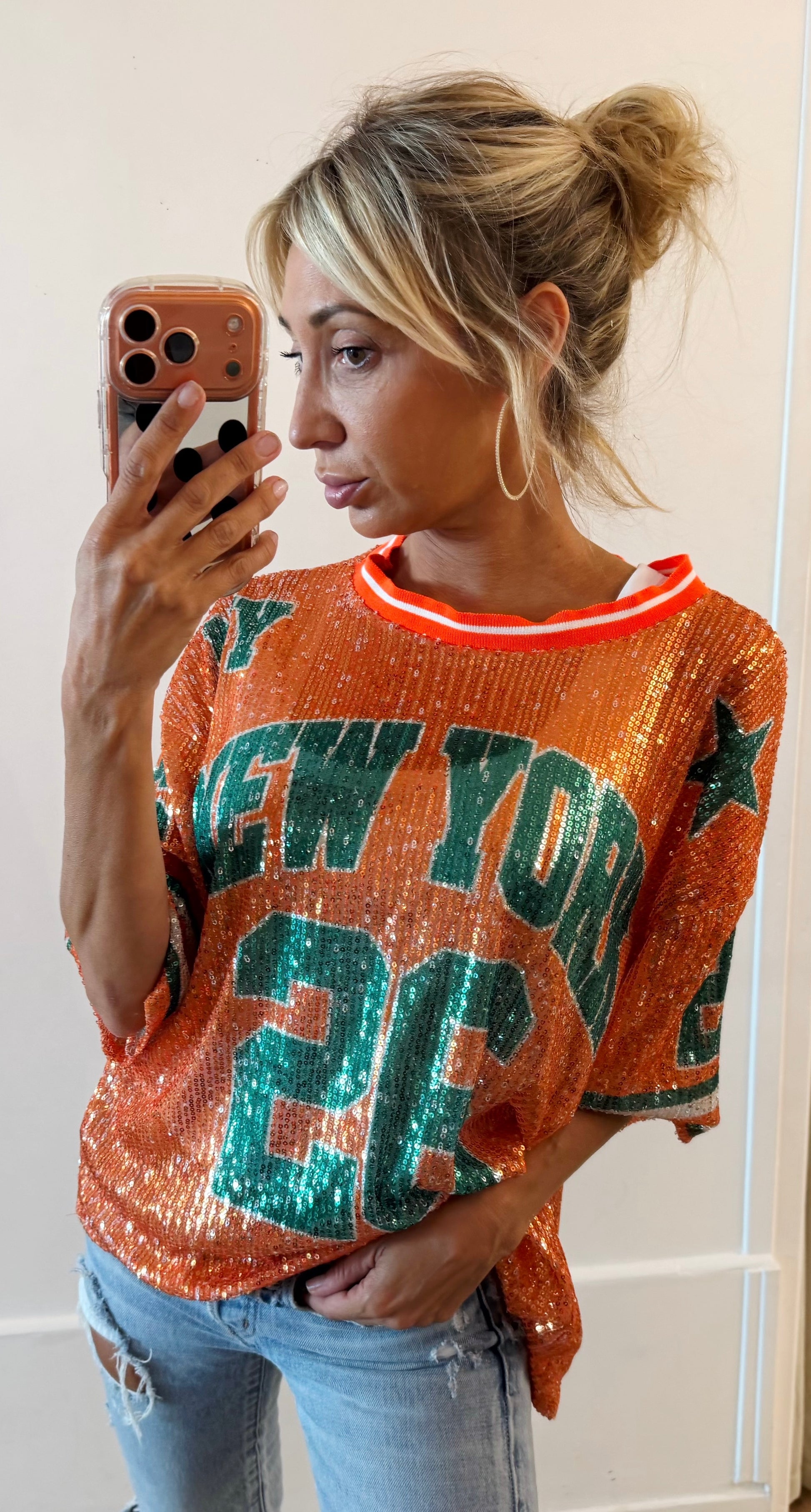 TEE SHIRT New York 26 Orange