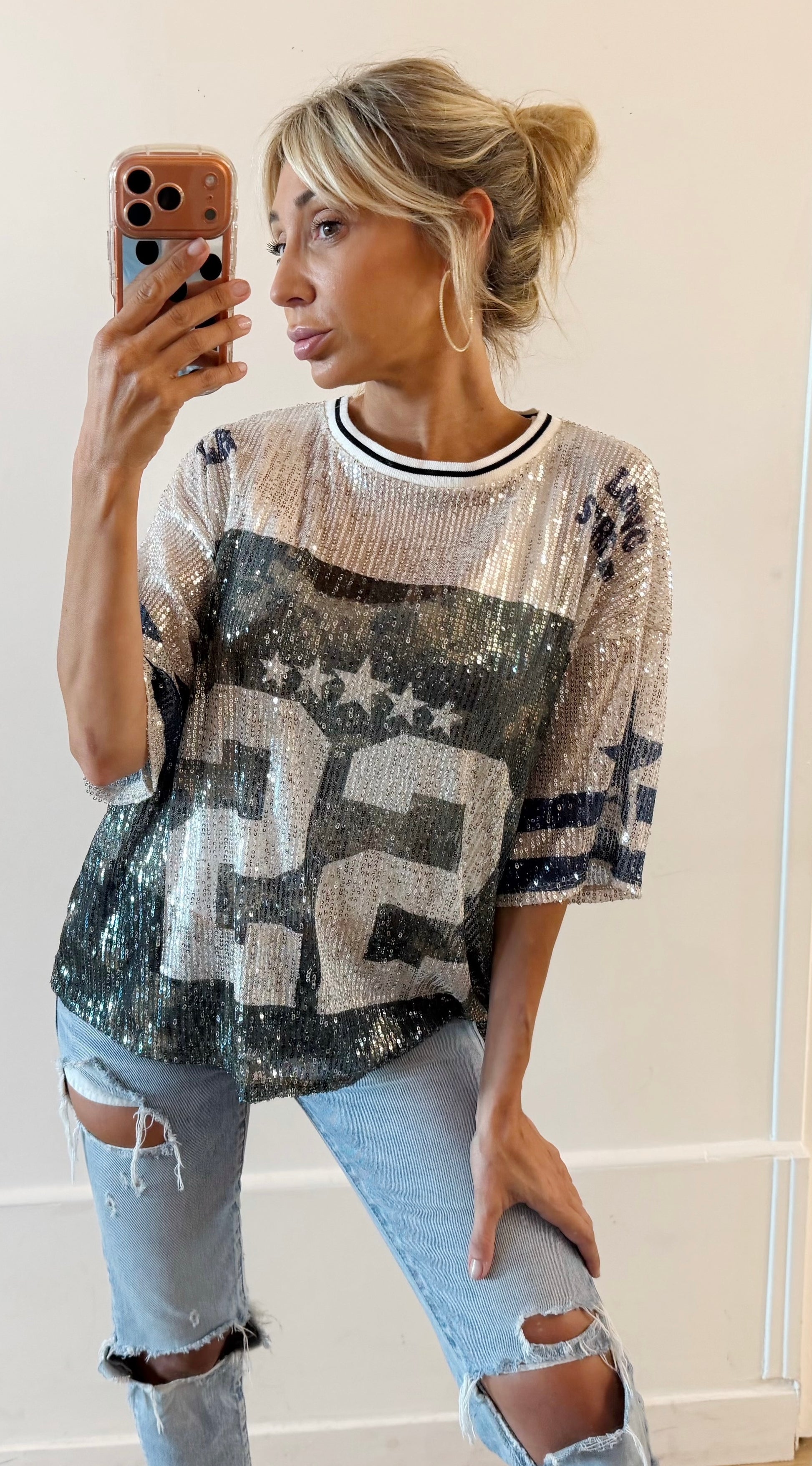 TEE SHIRT LA bleu