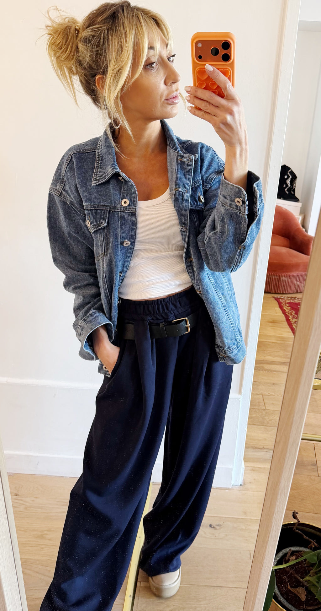PANTALON Ophélie Bleu marine
