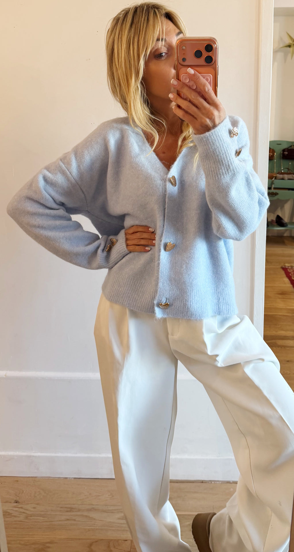 GILET Emy Sky blue