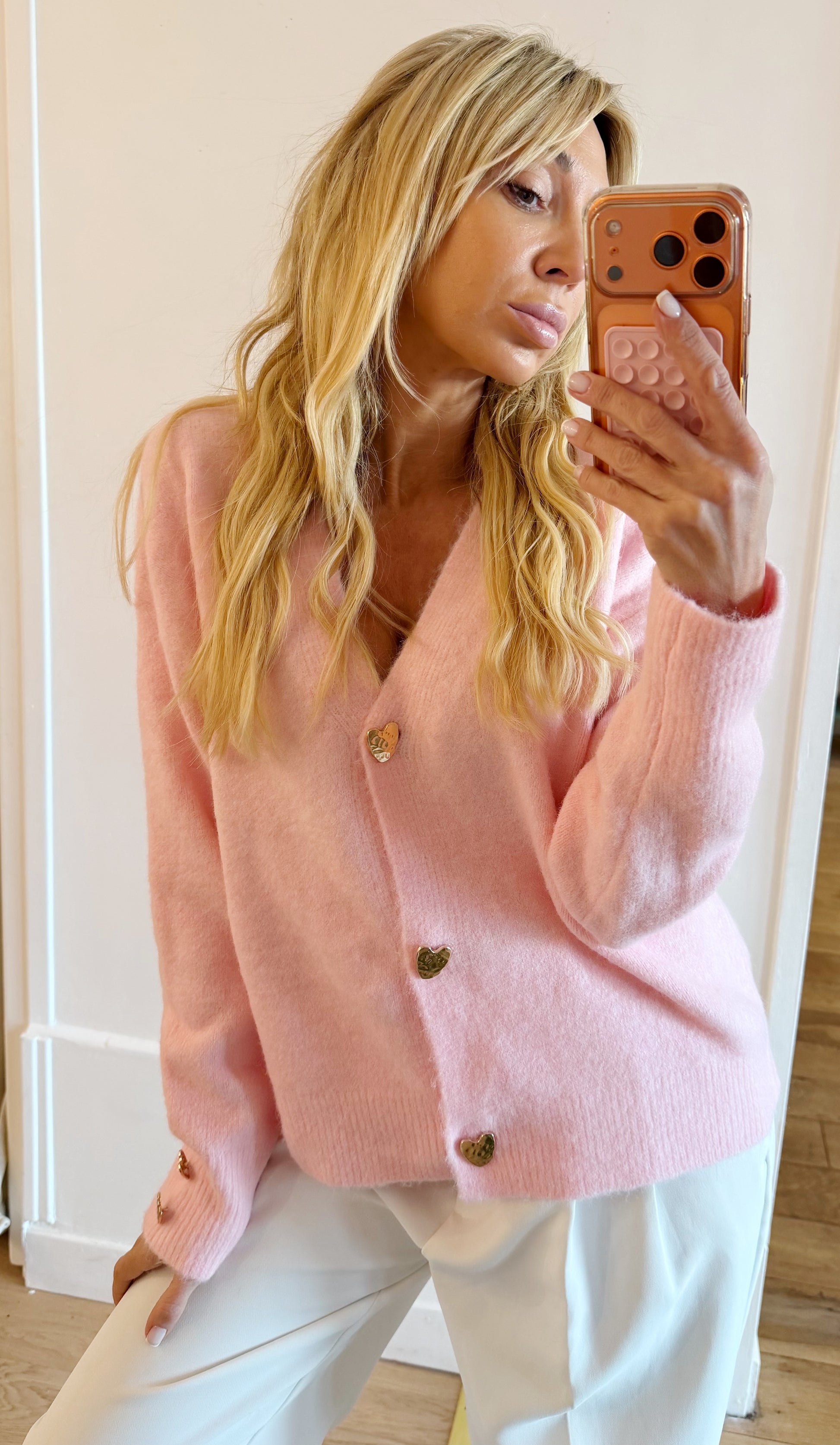 Gilet Emy Sky pink
