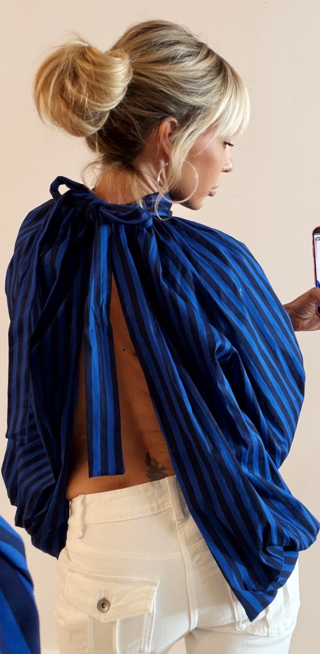 BLOUSE Betty blue stripe