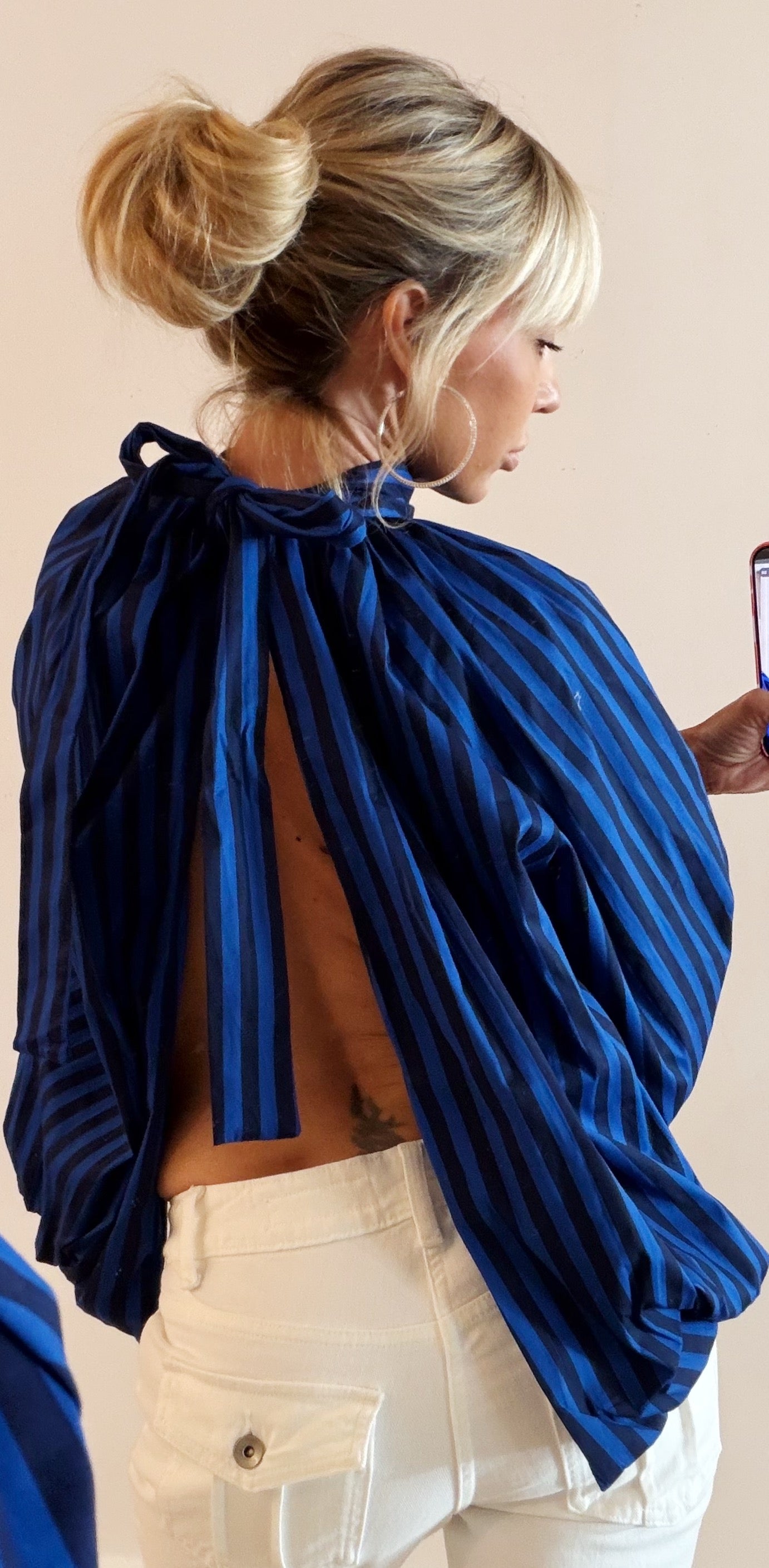 BLOUSE Betty blue stripe
