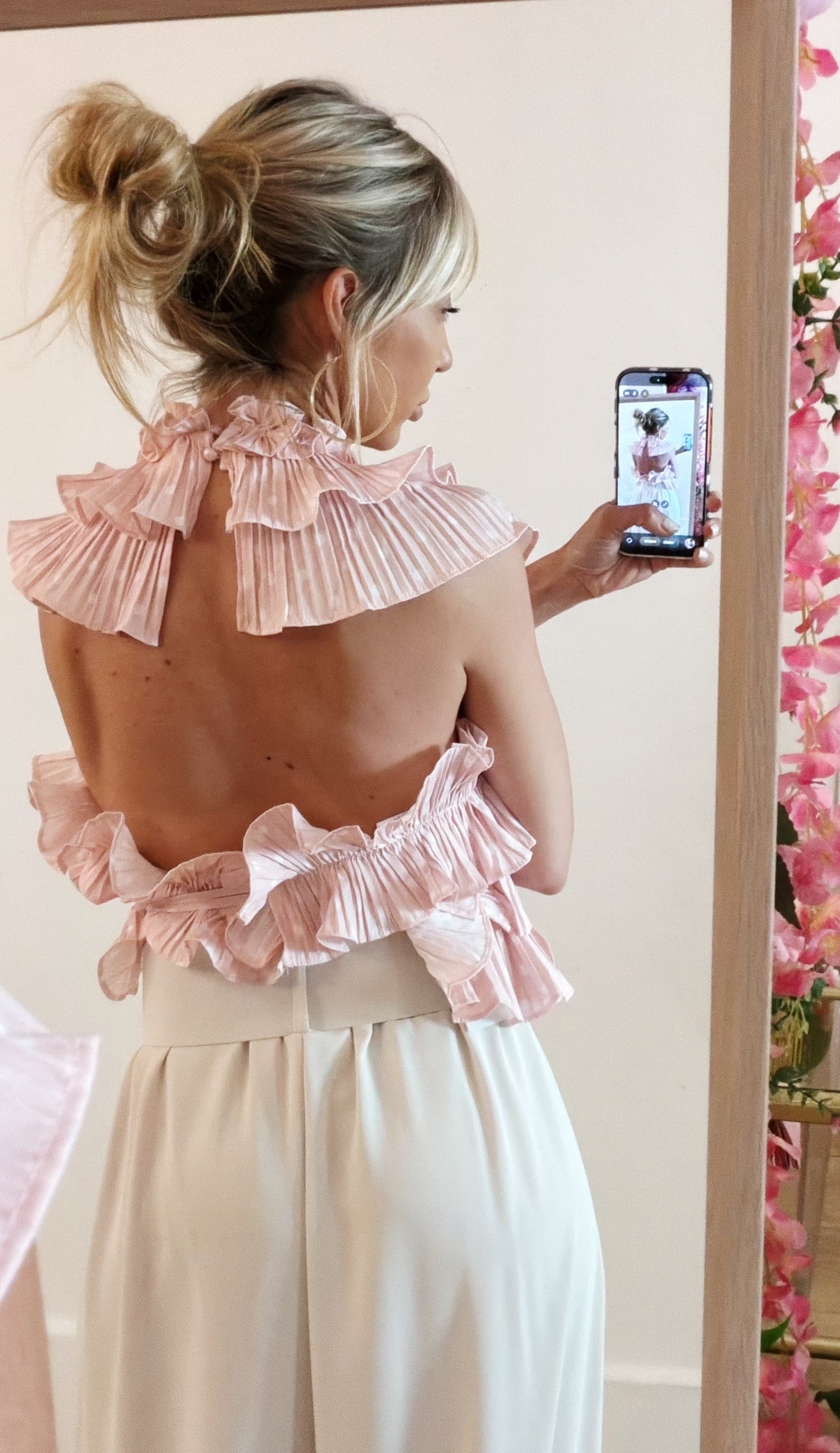 TOP coquillage Rose