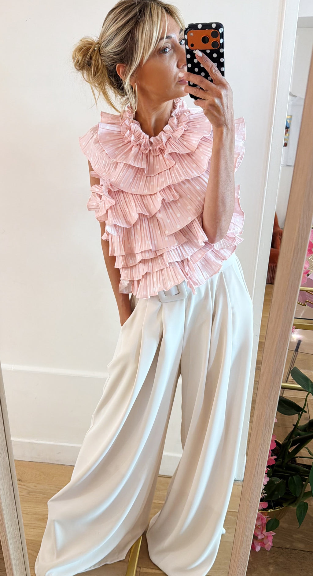 TOP coquillage Rose