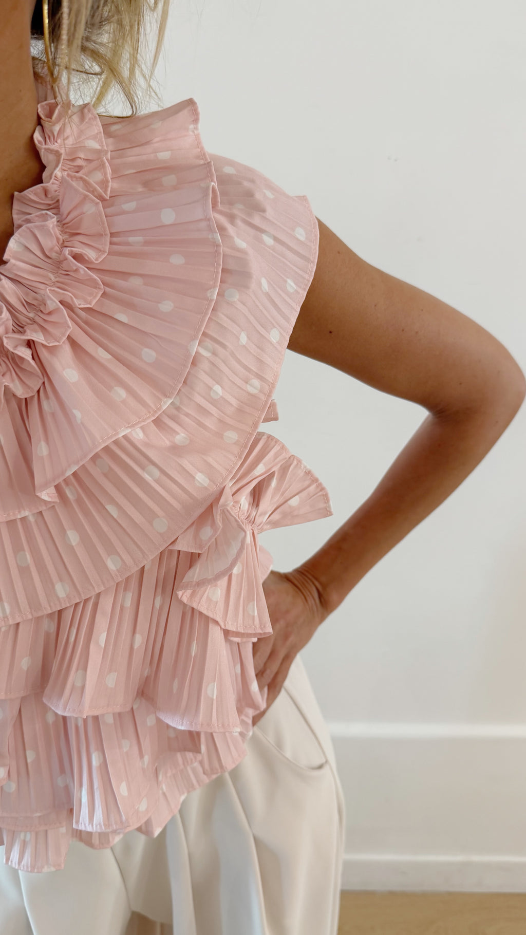 TOP coquillage Rose