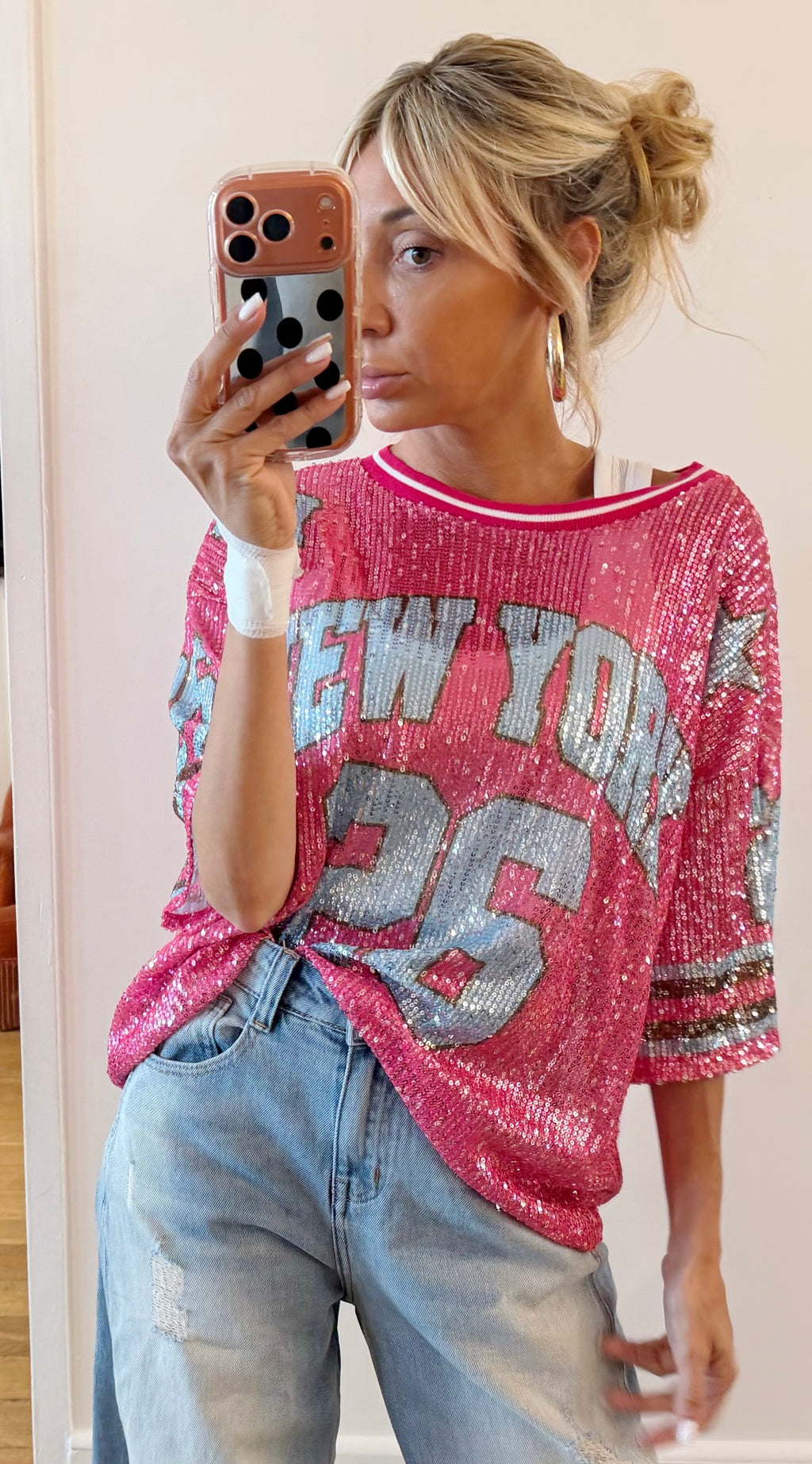 TEE SHIRT New York 26 Rose