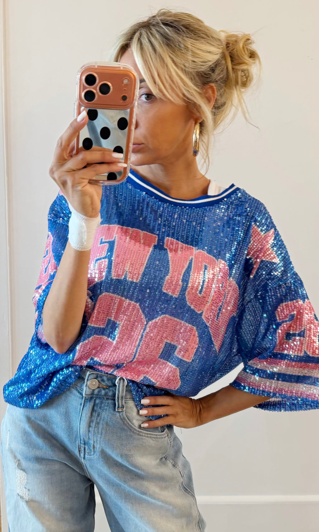 TEE SHIRT New York 26 Bleu