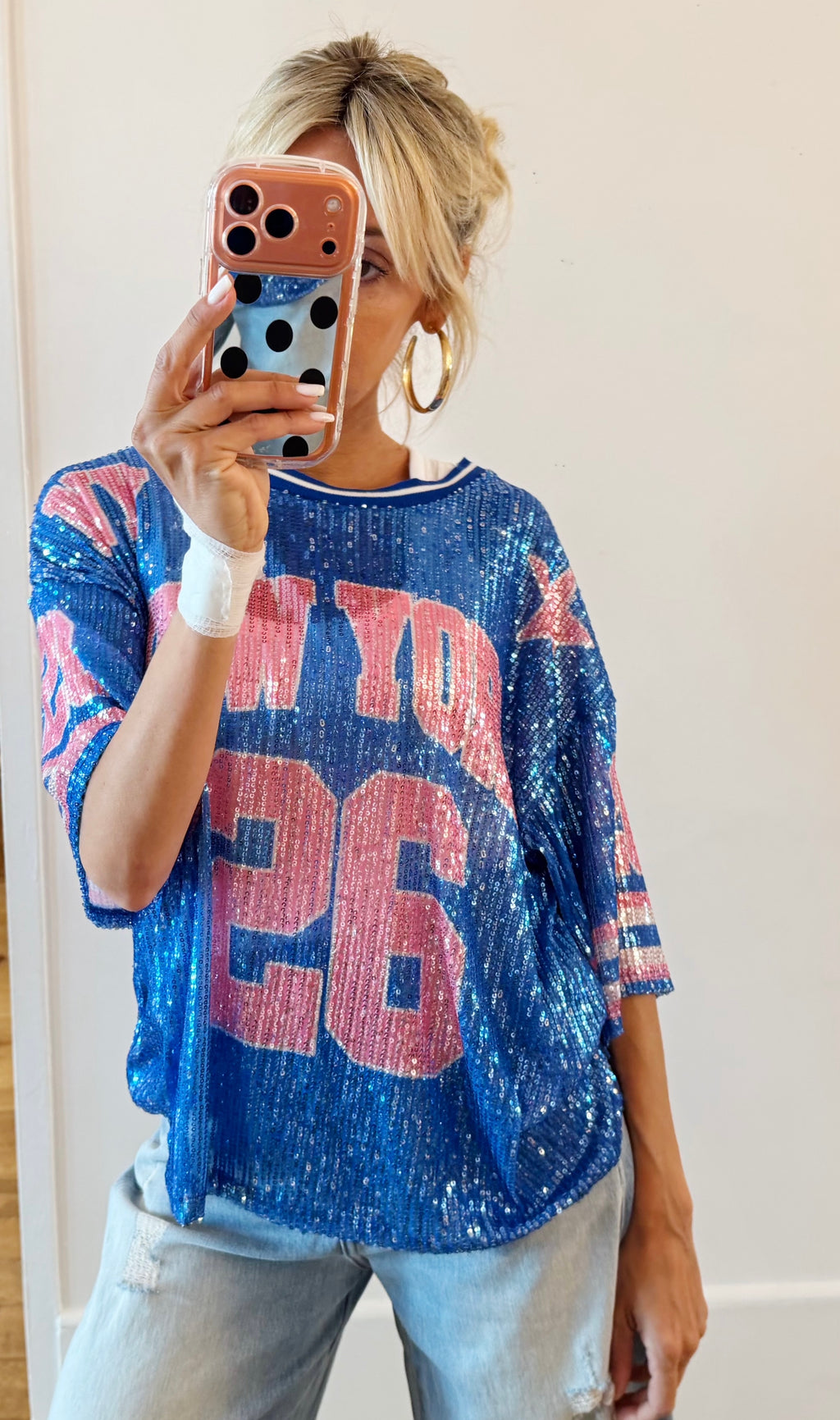 TEE SHIRT New York 26 Bleu