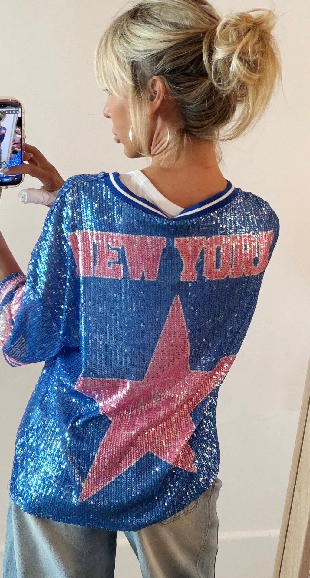 TEE SHIRT New York 26 Bleu