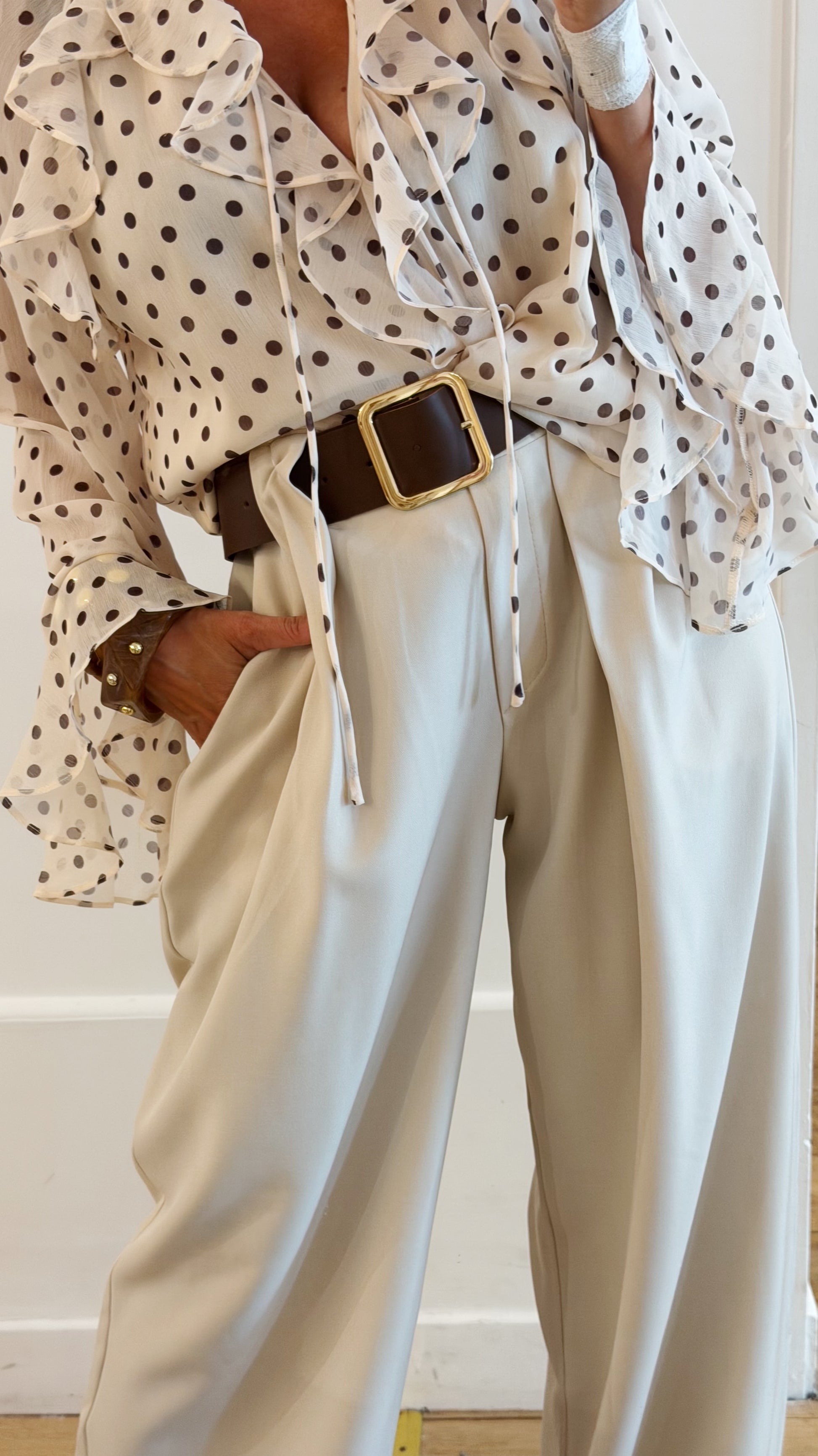 PANTALON Maty creme