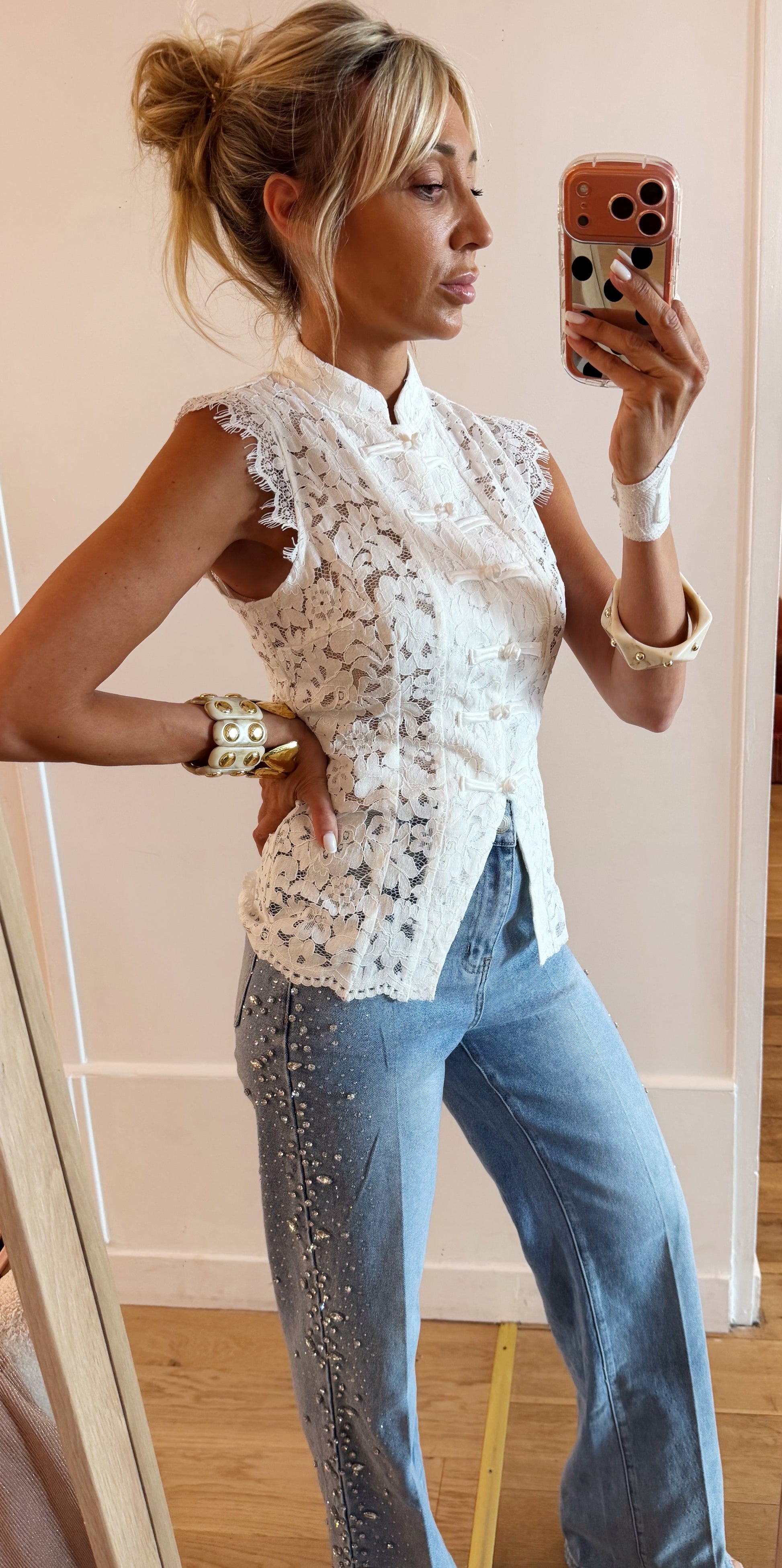 TOP lace white