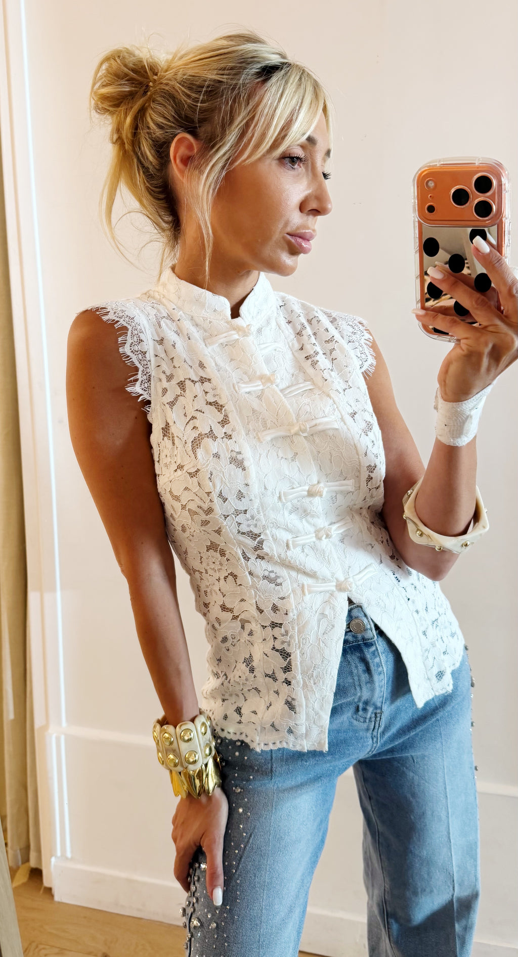 TOP lace white