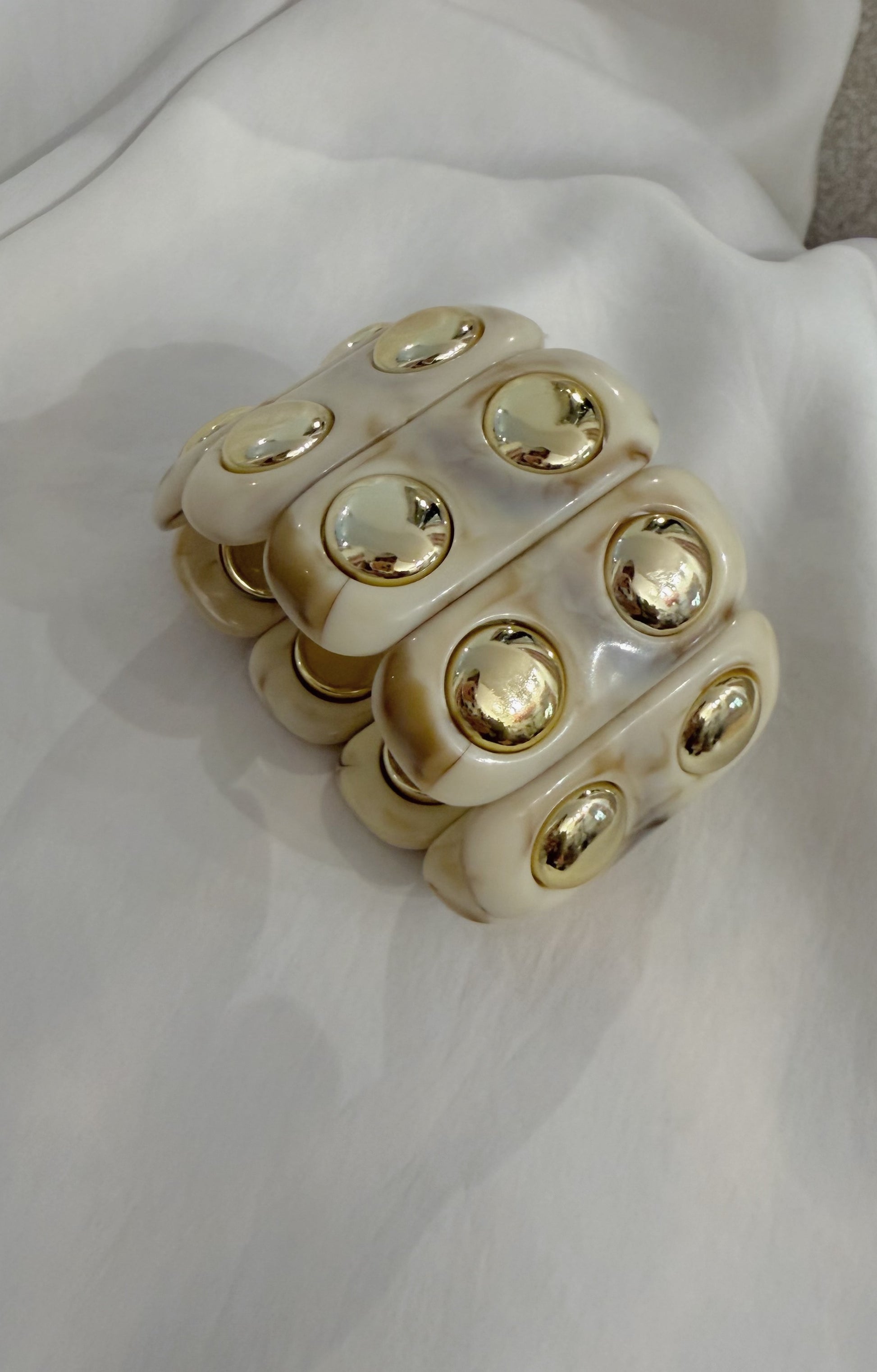 BRACELET Victoire (élastique) Vanille