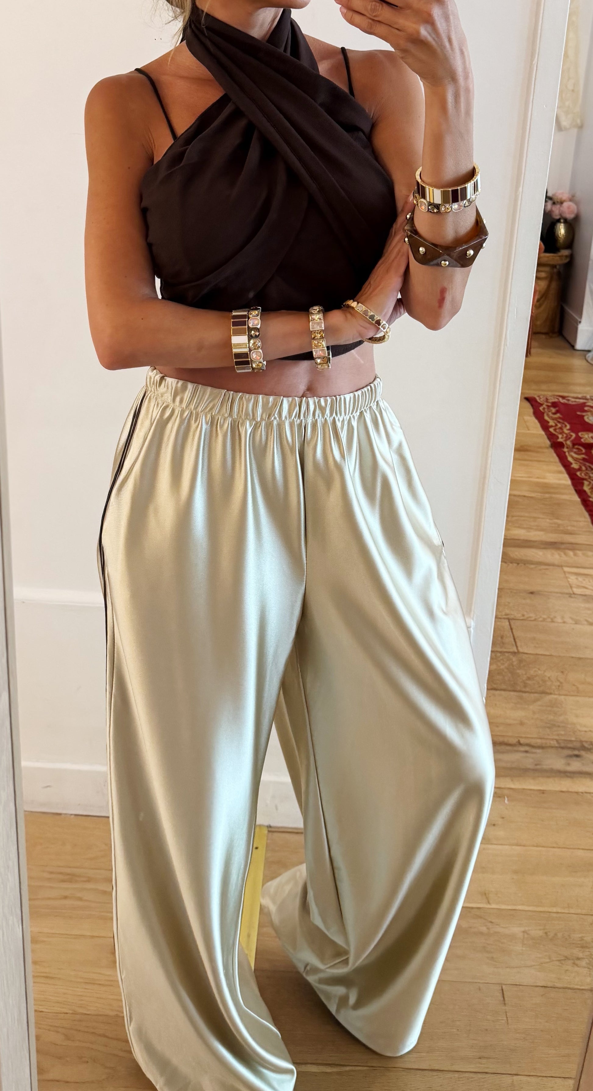 PANTALON Champagne ivoire