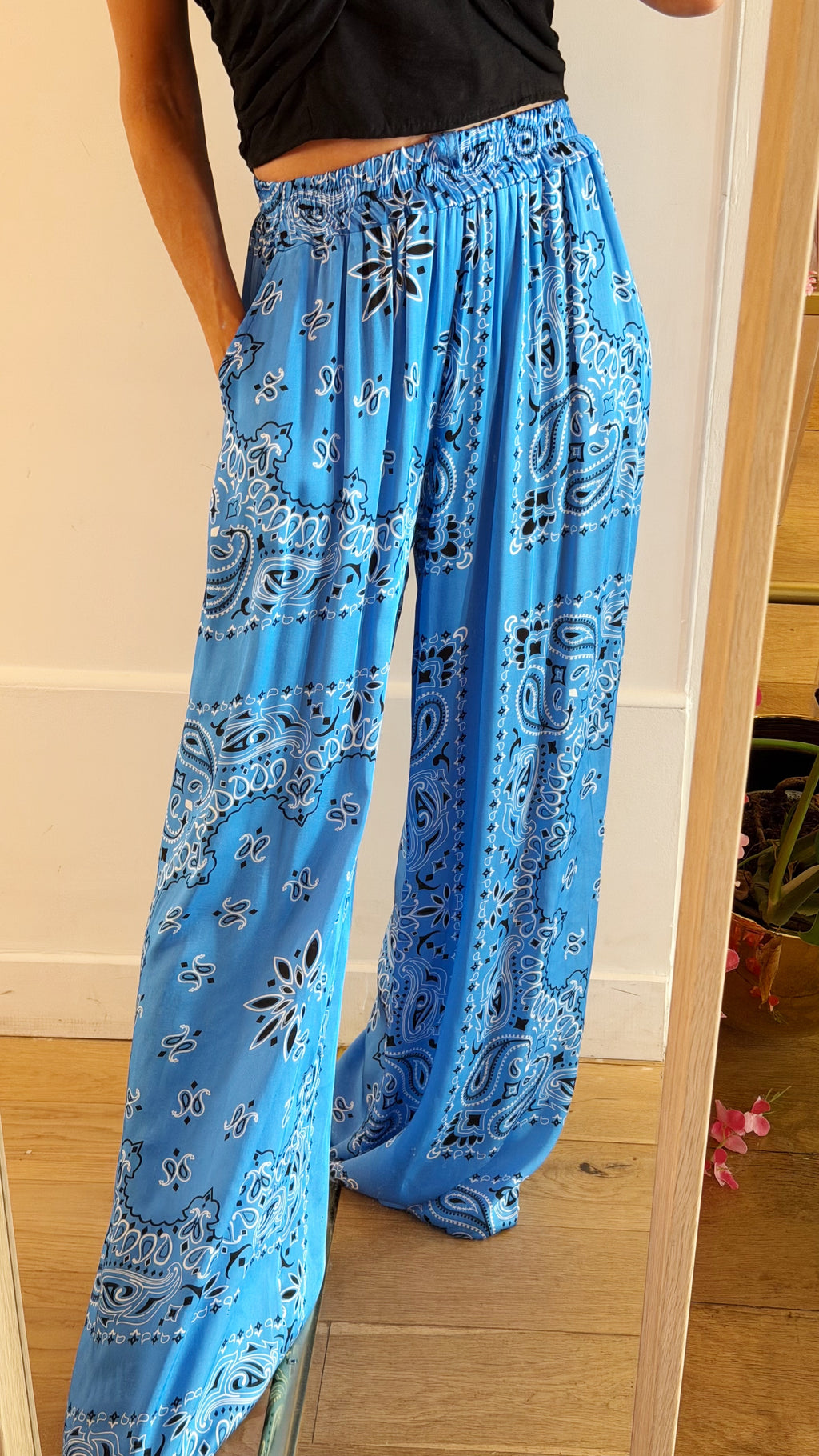 PANTALON Bandana Azur