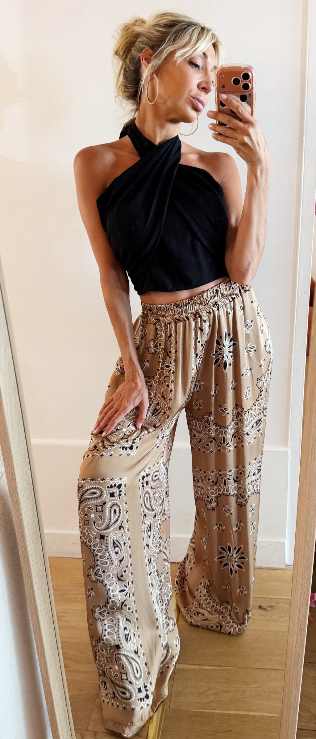 PANTALON Bandana Camel