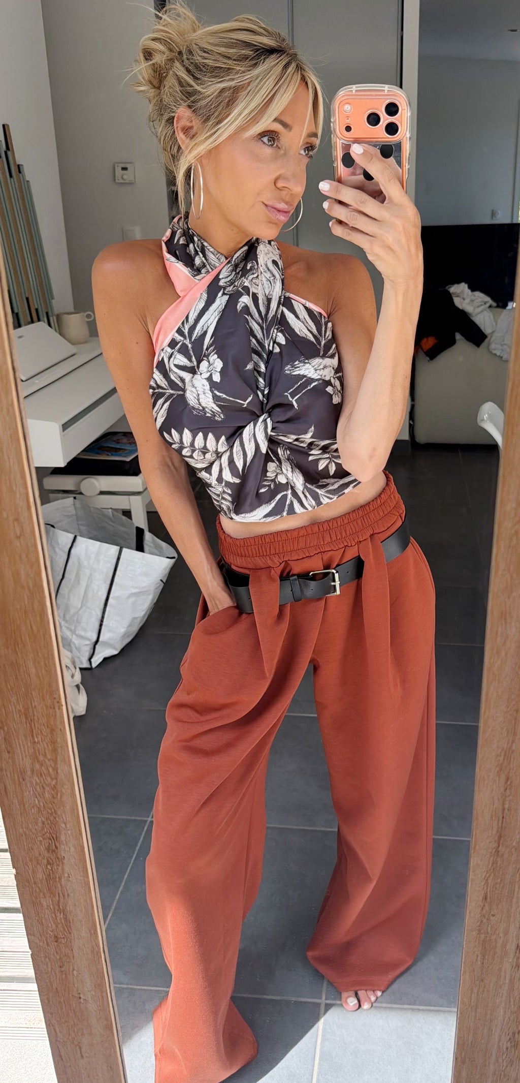 PANTALON Ophélie terracota