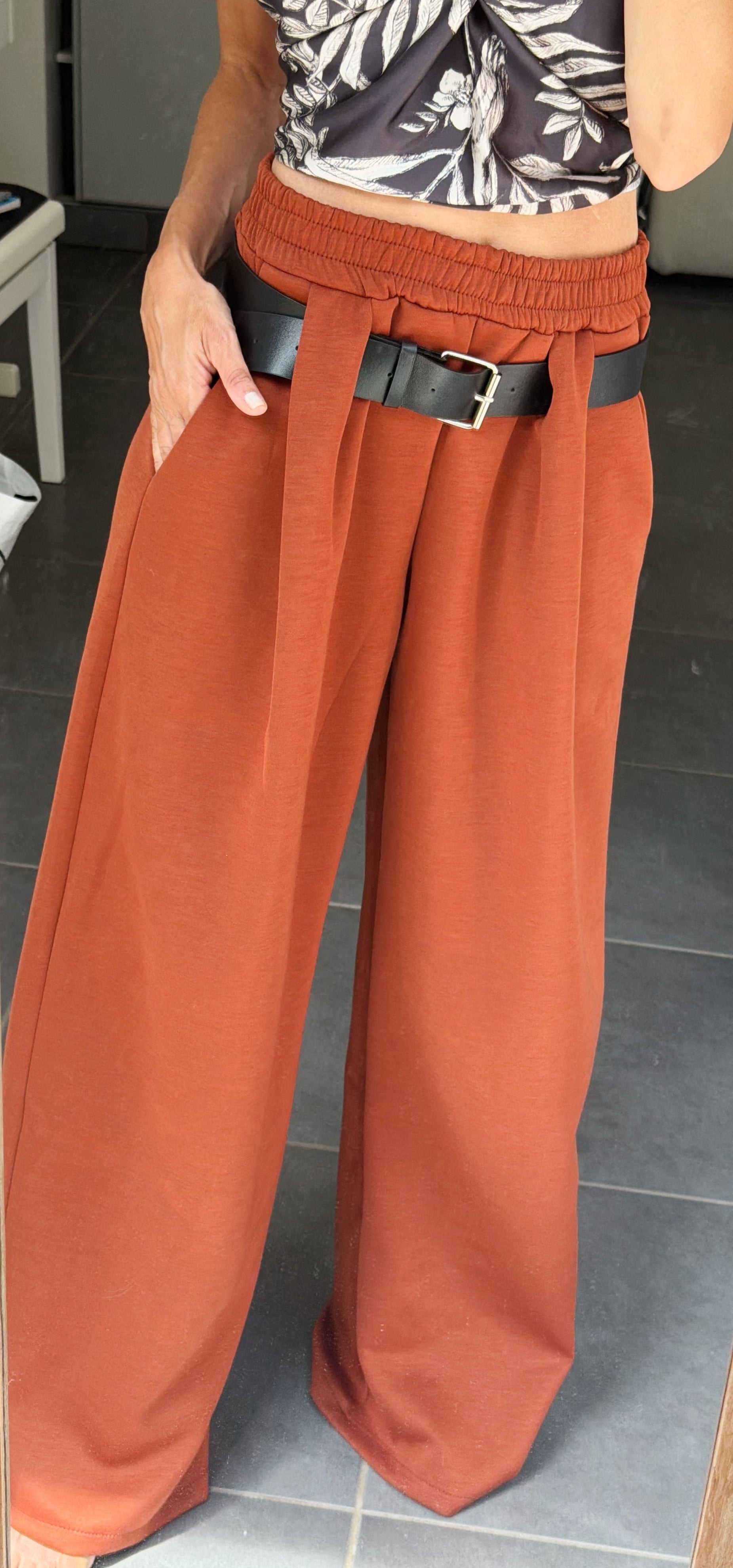 PANTALON Ophélie terracota
