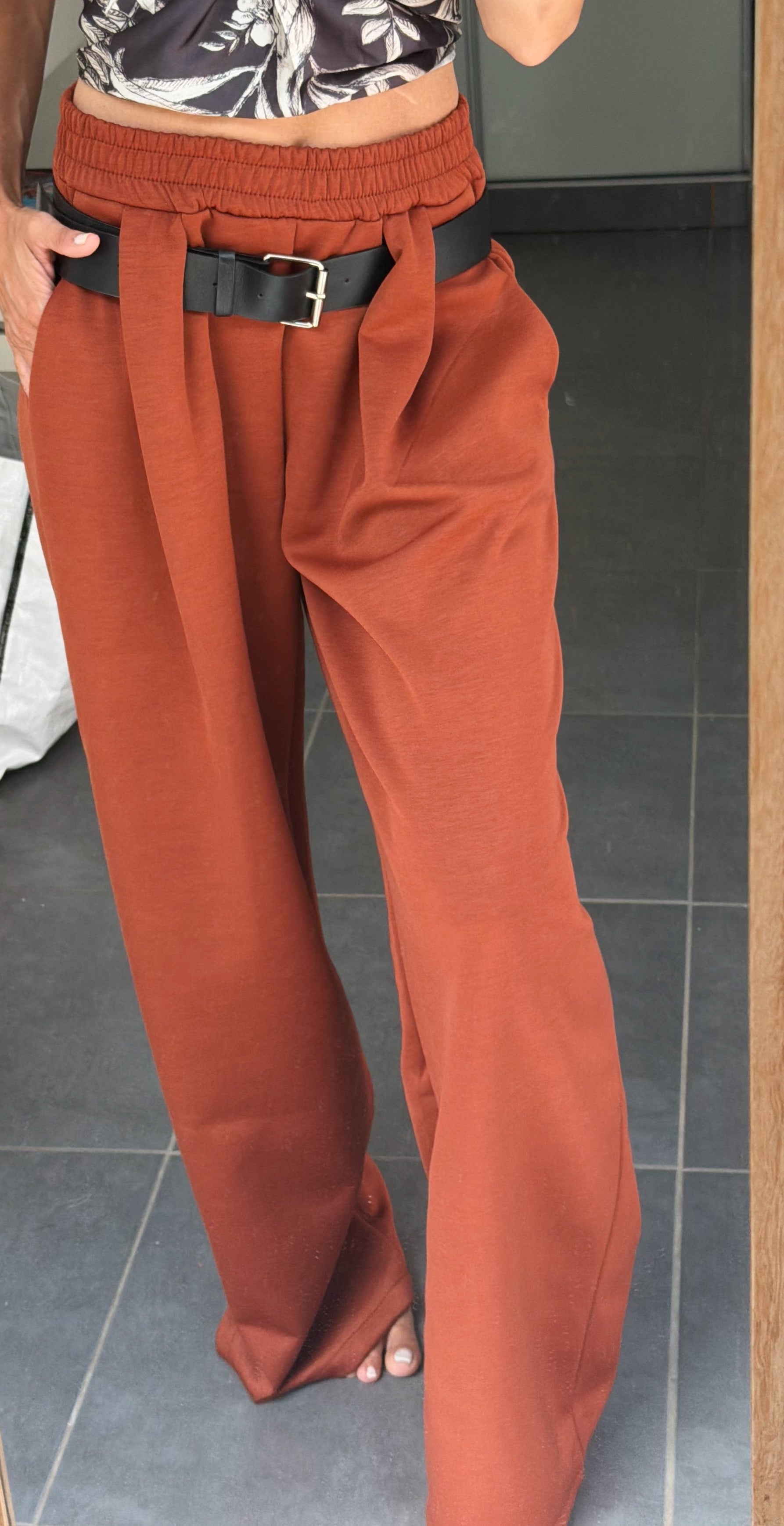 PANTALON Ophélie terracota