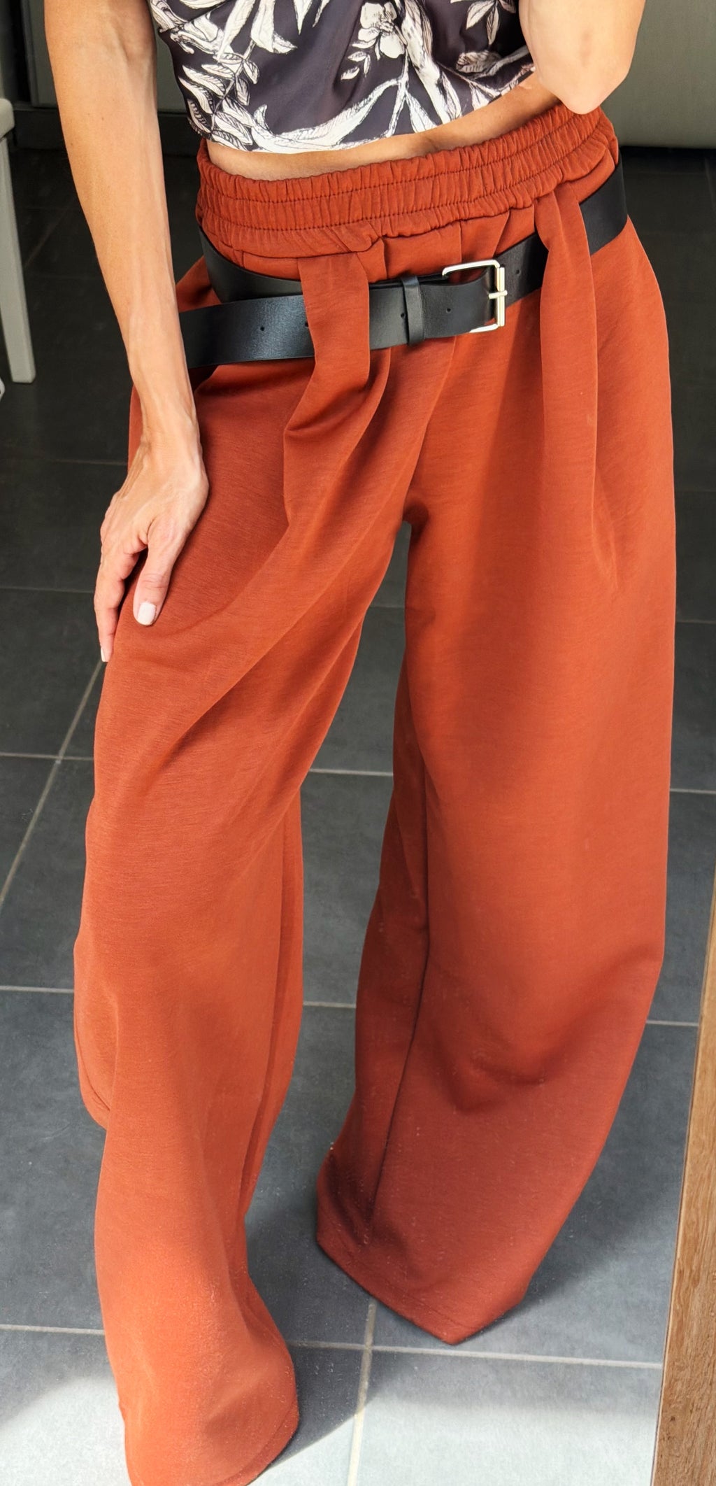 PANTALON Ophélie terracota