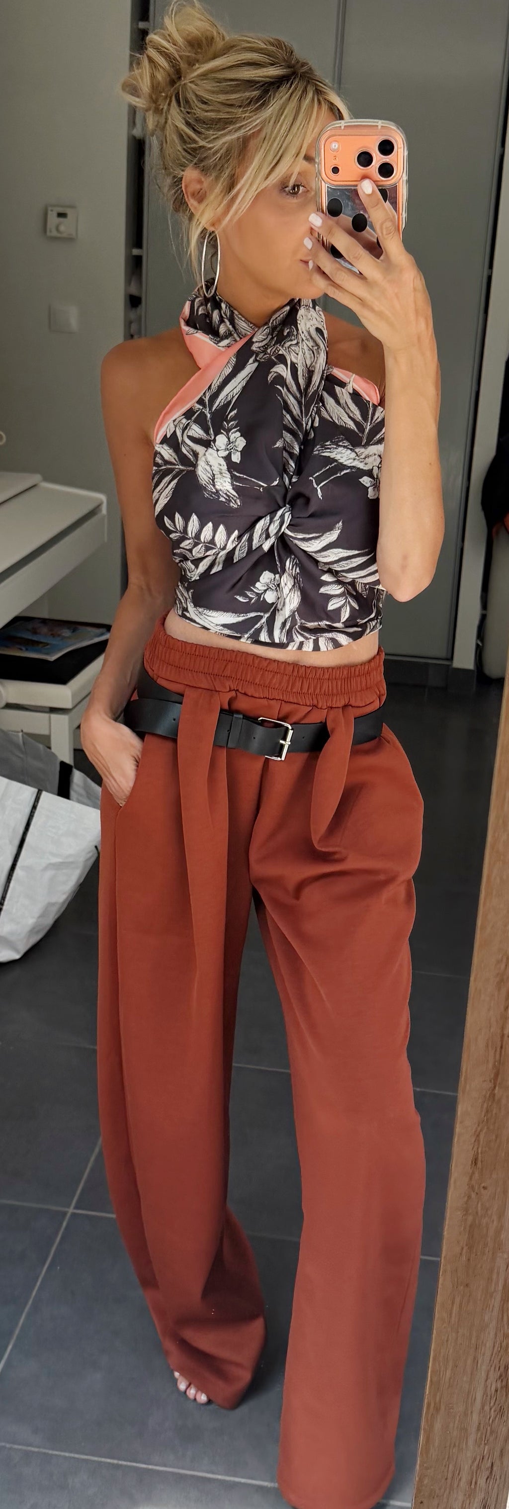 PANTALON Ophélie terracota