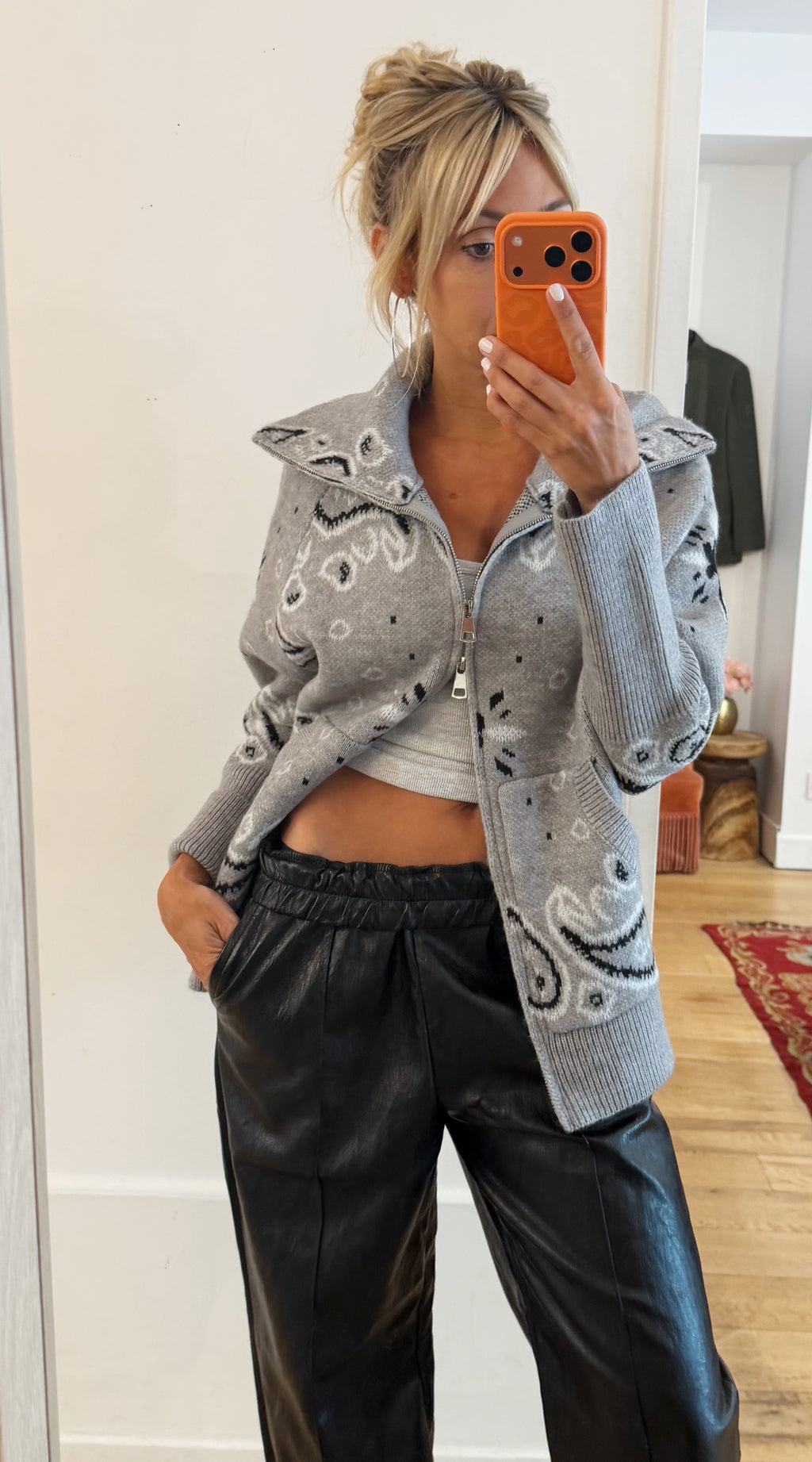 GILET Bandana gris