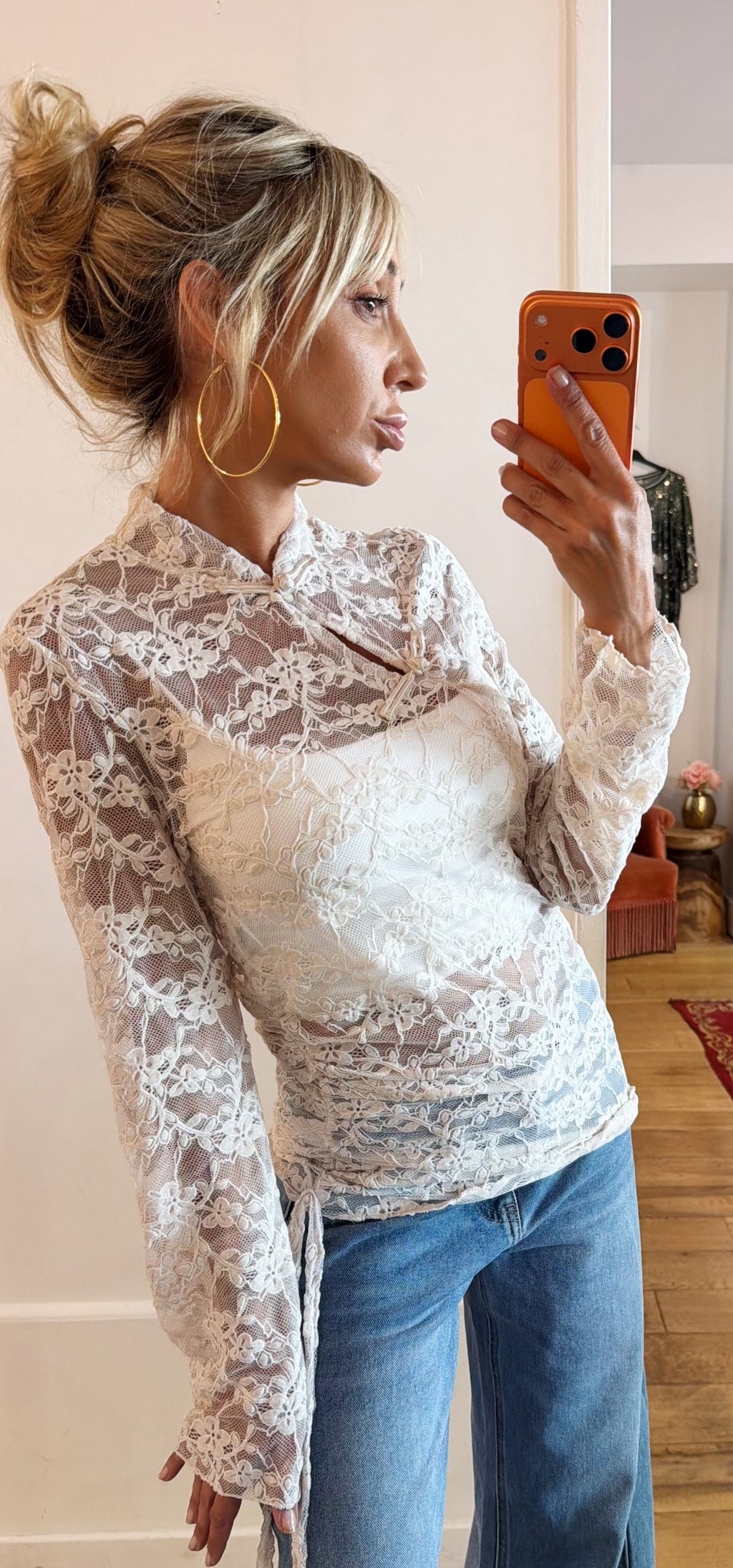 TOP Boudoir blanc