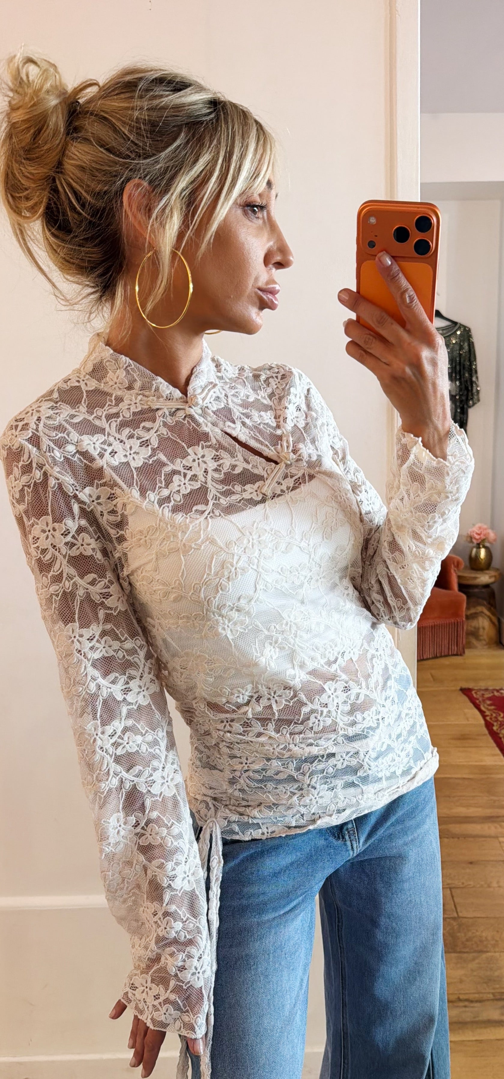 TOP Boudoir blanc