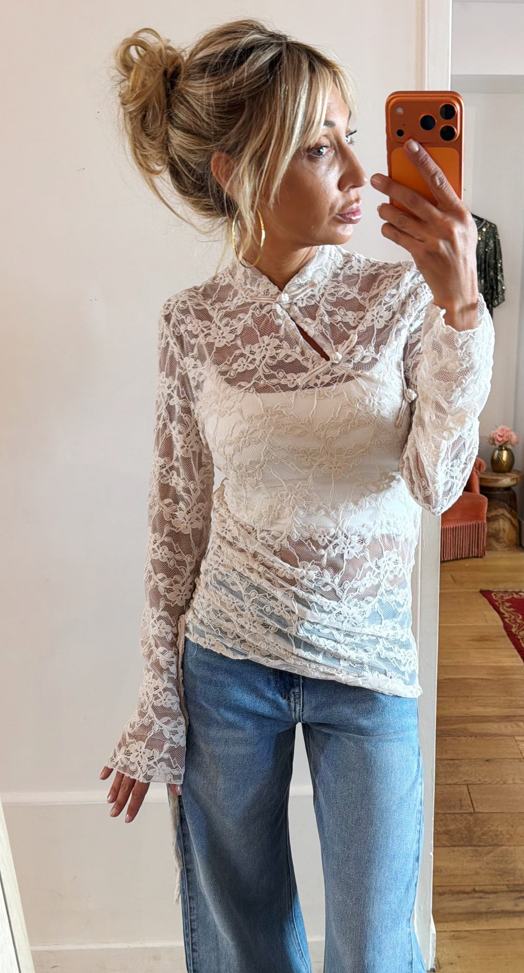 TOP Boudoir blanc