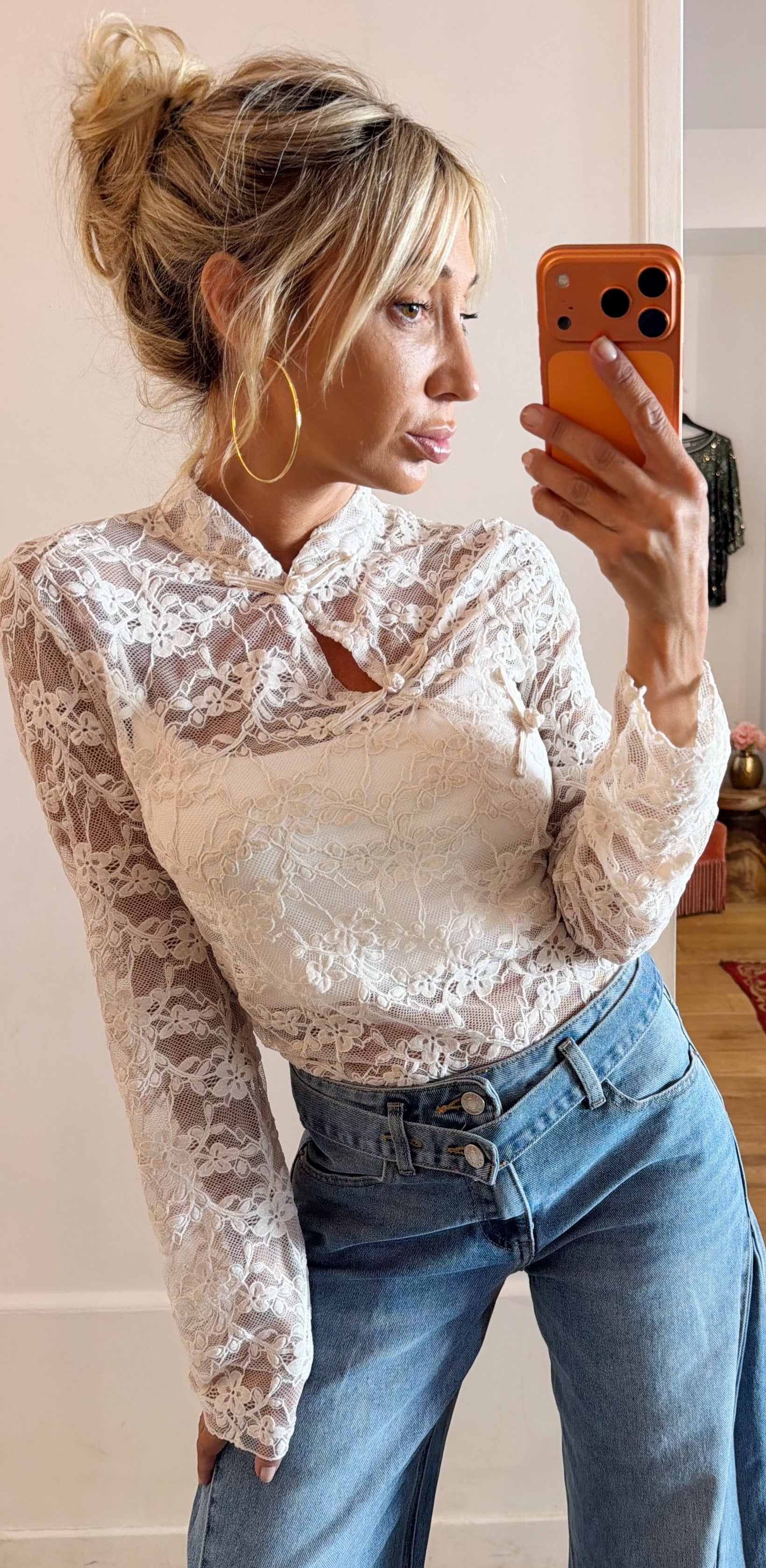 TOP Boudoir blanc