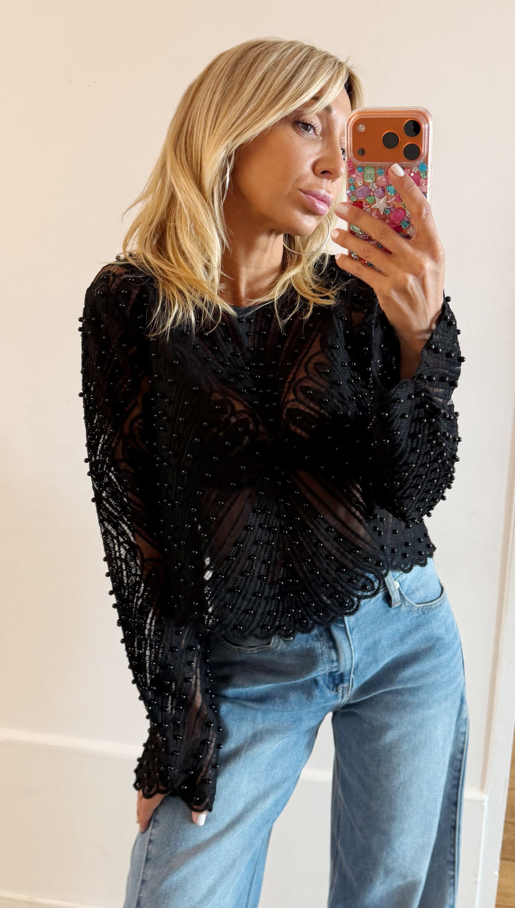 TOP Pearl black